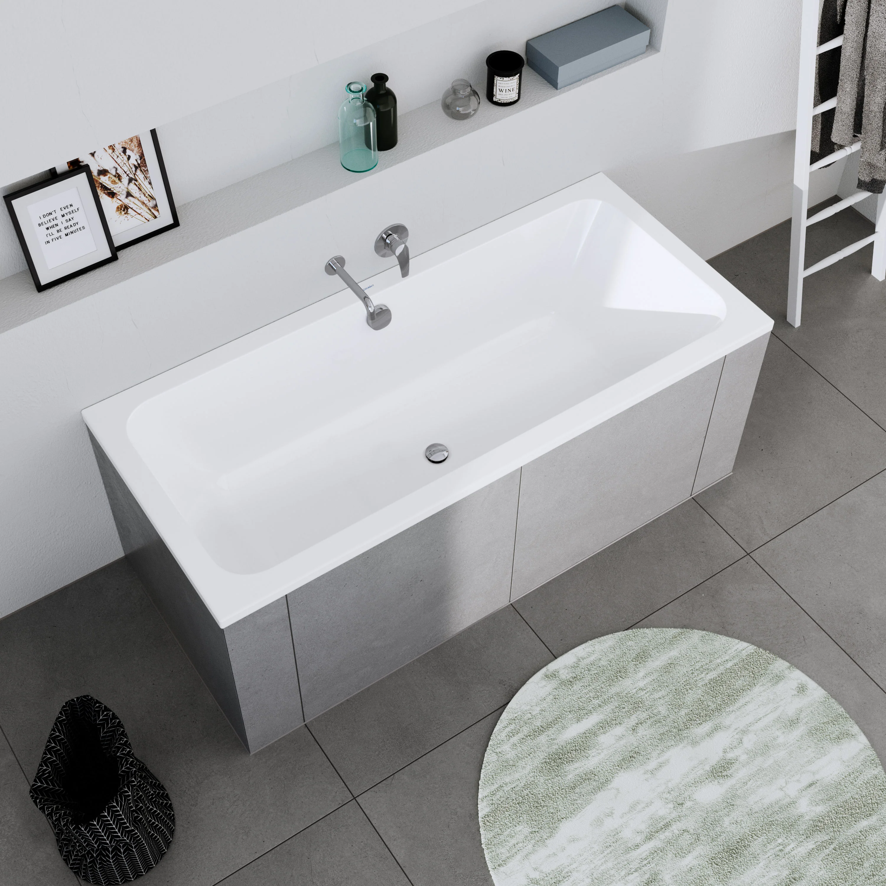 Duravit DuraLavant rektangulär badkar, för installation - Image 6