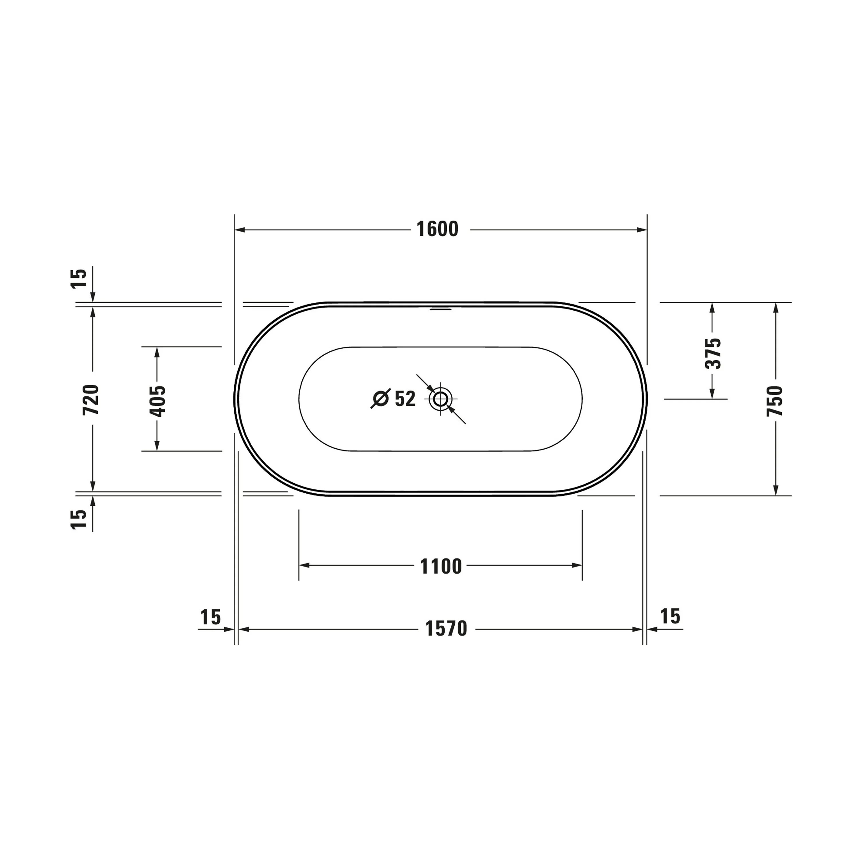 Duravit DuraMuna fristående badkar - Image 13