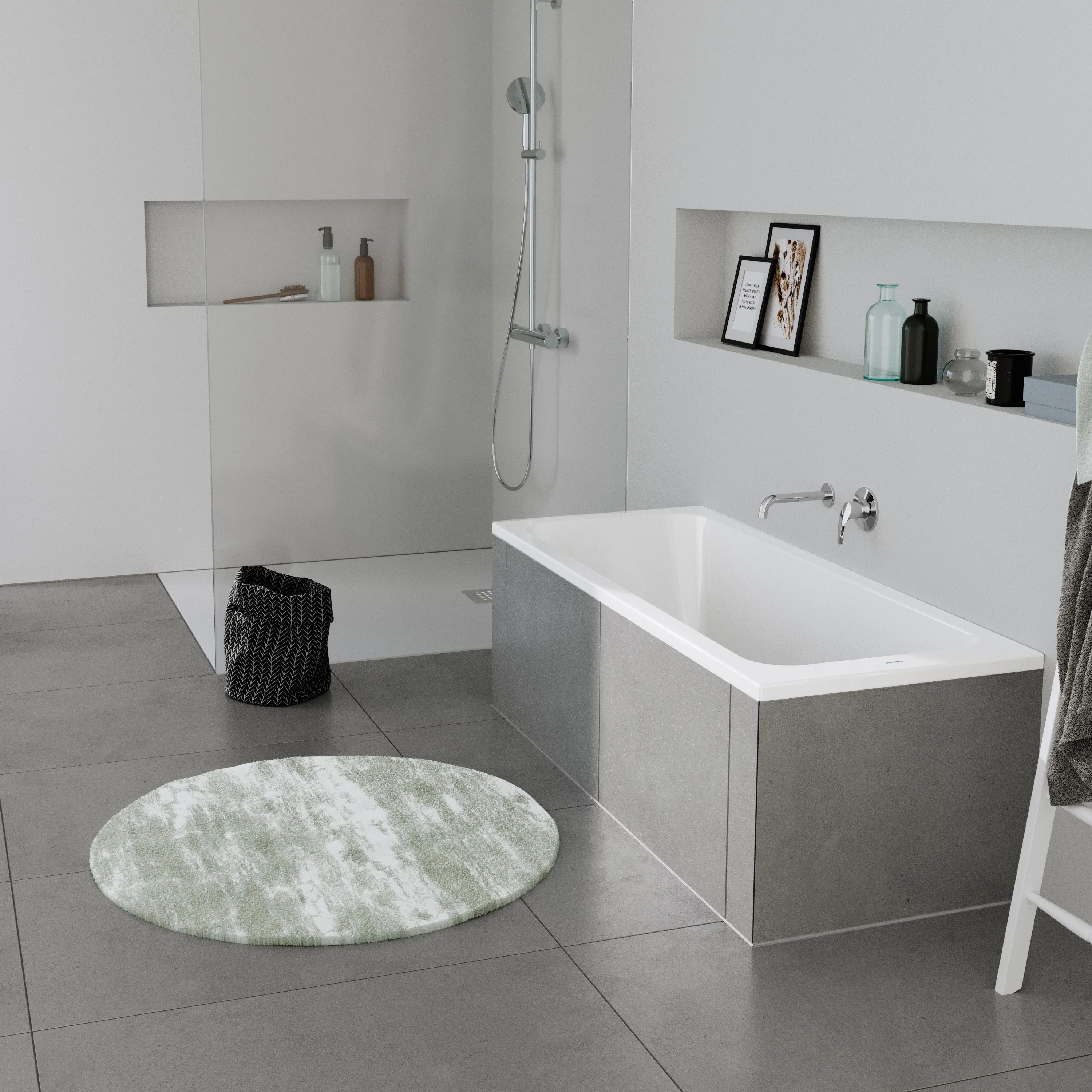 Duravit DuraPecos rektangulär badkar med en rygglutning - Image 2