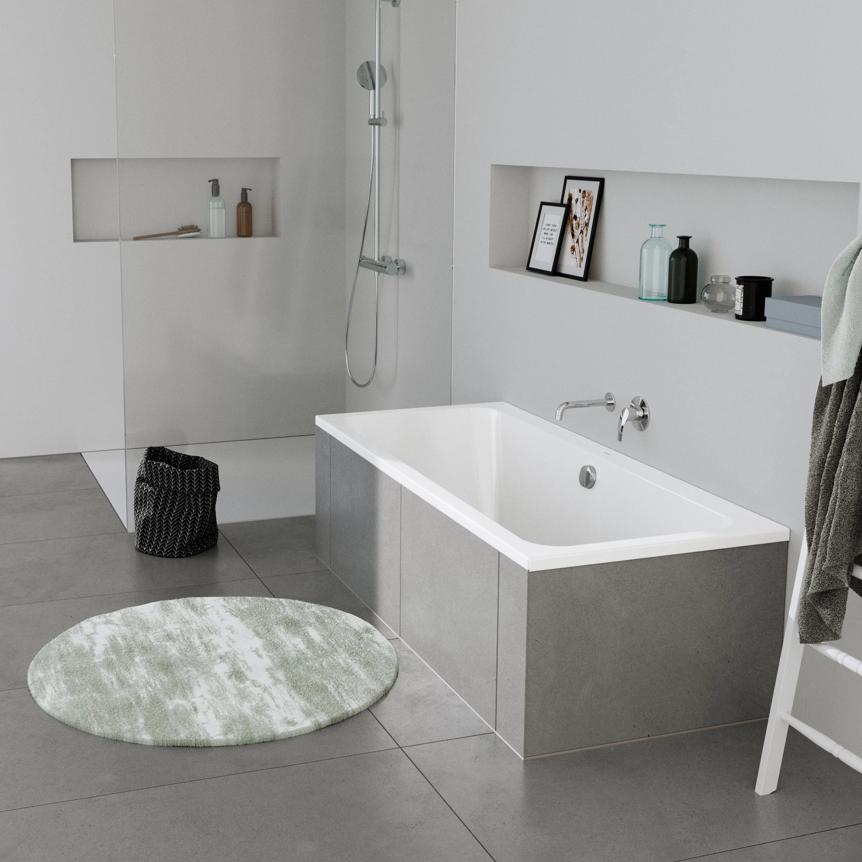 Duravit DuraPecos rektangulärt badkar, för inbyggnad - Image 4
