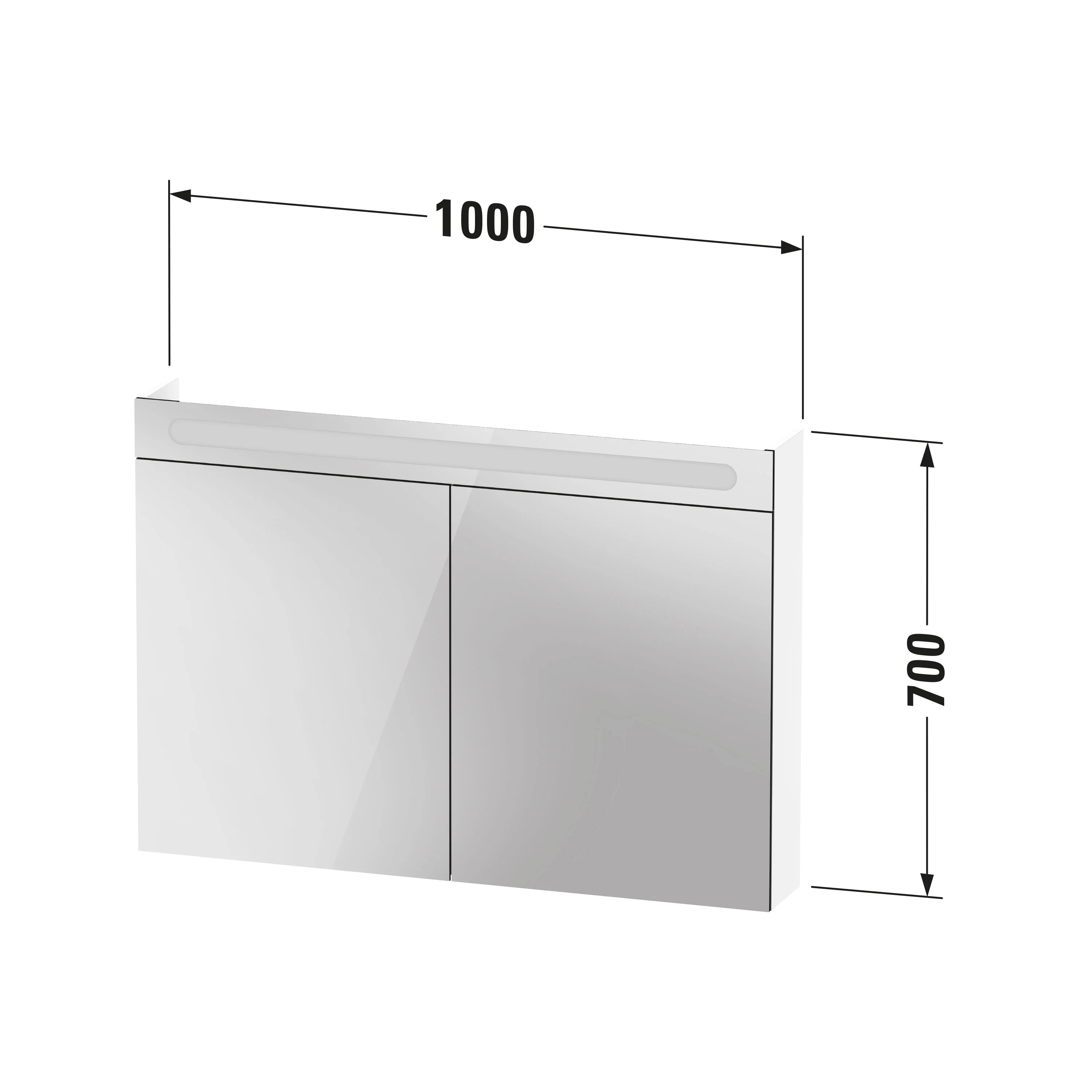 Duravit DuraPoint spegelskåp 100 cm - Image 5