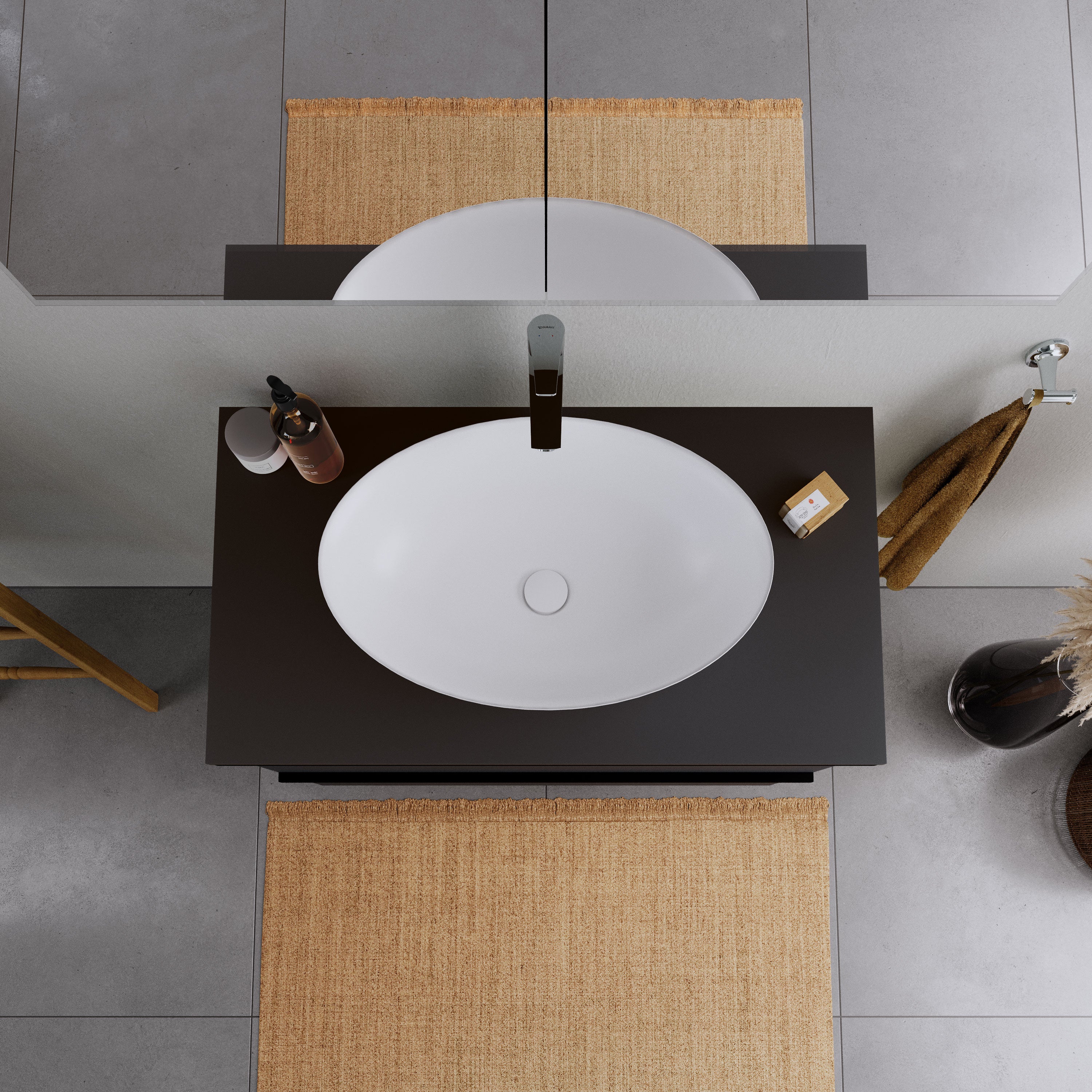 Duravit DuraPort tvättställ för bänkskiva - Image 3