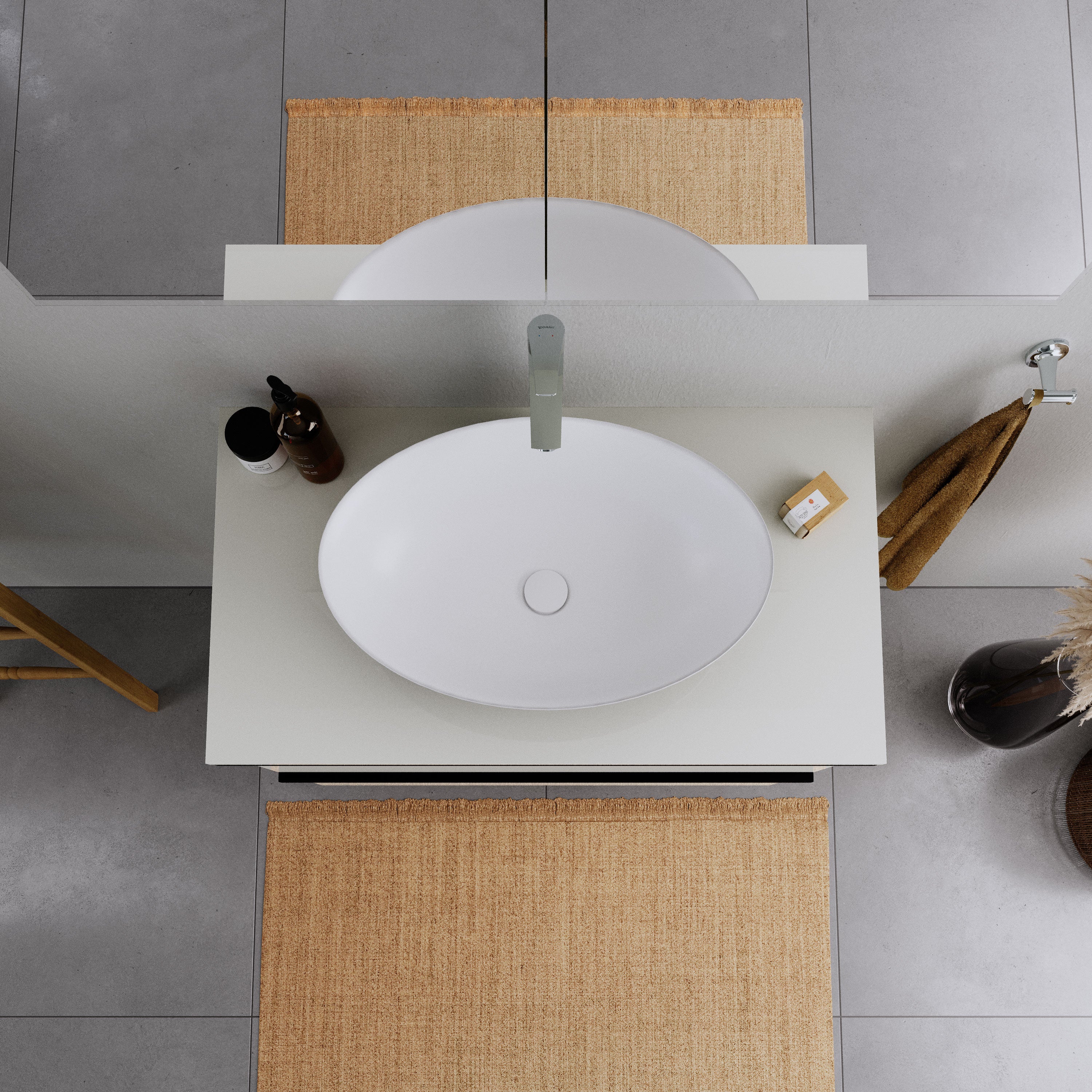 Duravit DuraPort tvättställ för bänkskiva - Image 8