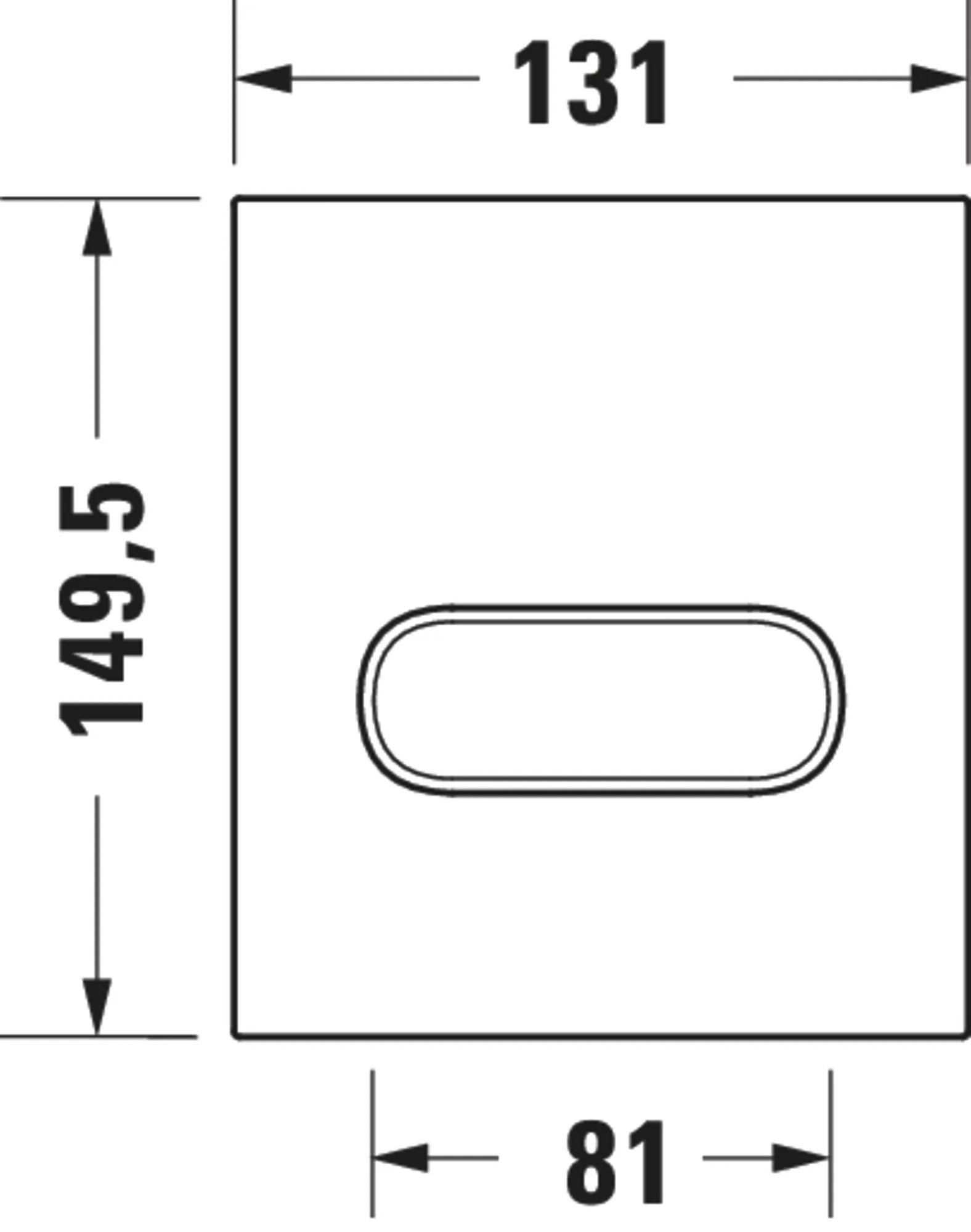 Duravit DuraSystem manöverplatta A1 för urinal Vit - Image 7