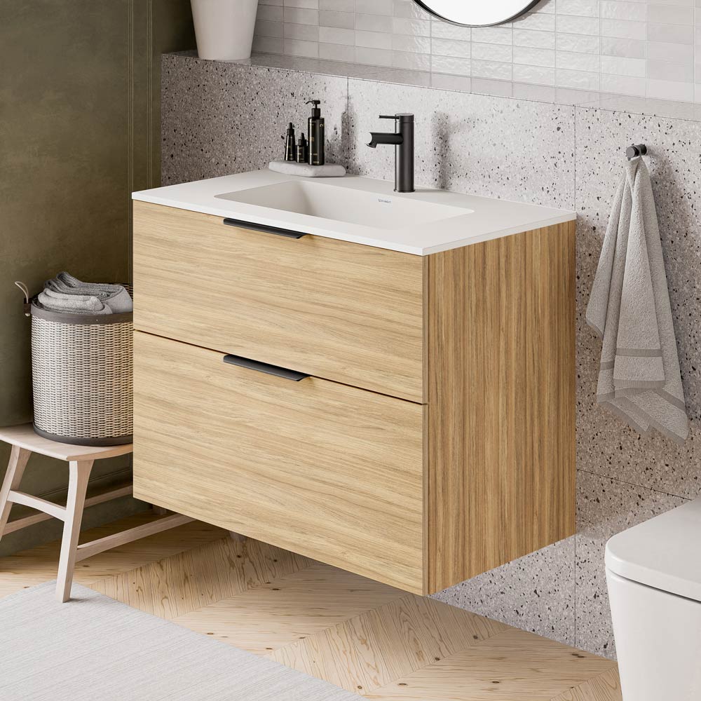 Duravit handfat med tvättställsskåp TIM 80 cm - Image 11