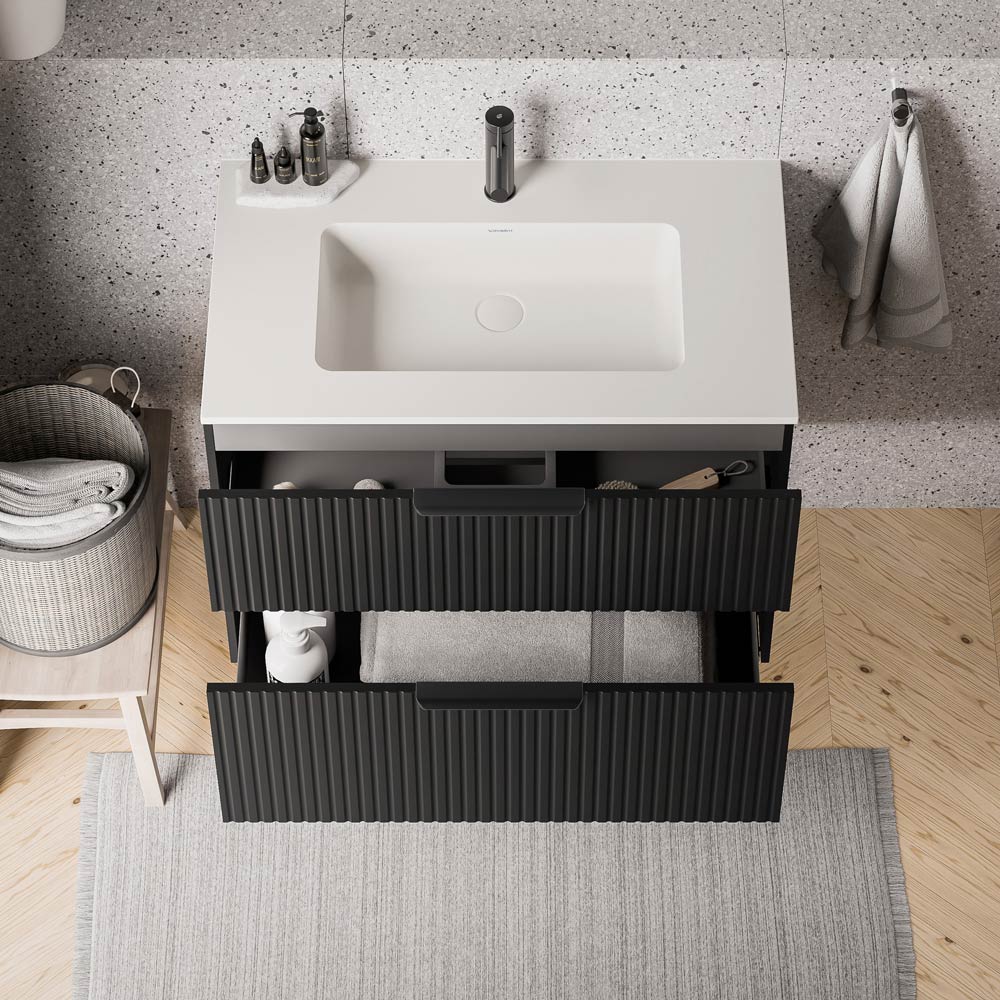 Duravit handfat med tvättställsskåp TIM 80 cm - Image 15