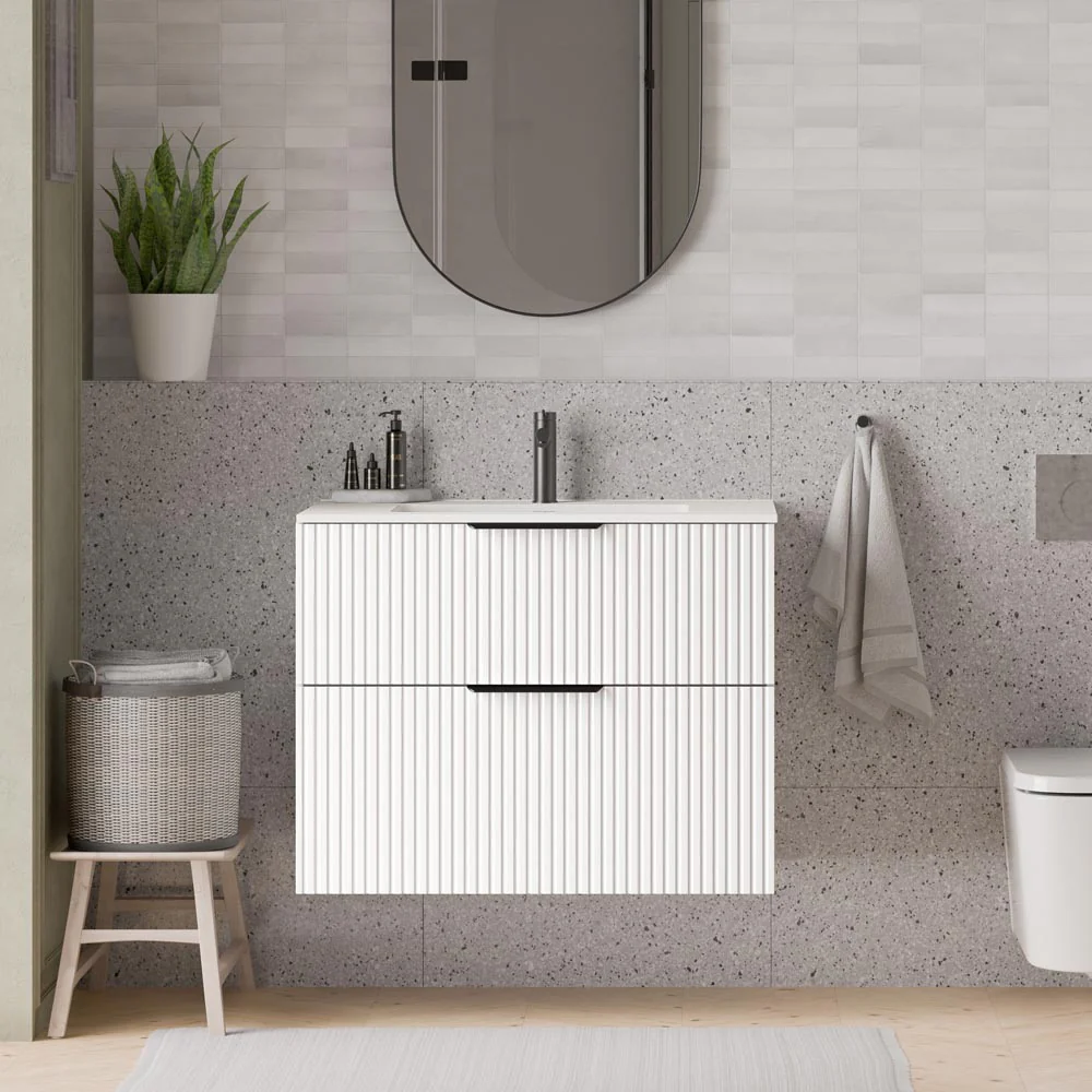 Duravit handfat med tvättställsskåp TIM 80 cm - Image 16