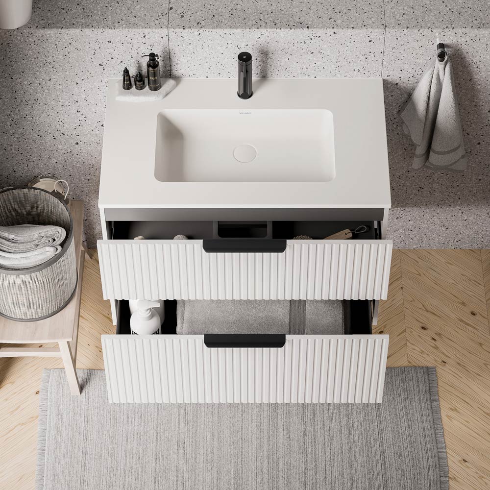 Duravit handfat med tvättställsskåp TIM 80 cm - Image 18