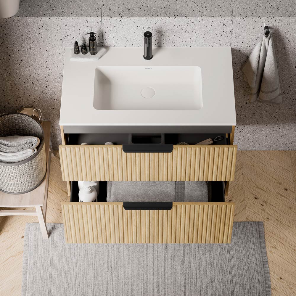 Duravit handfat med tvättställsskåp TIM 80 cm - Image 24