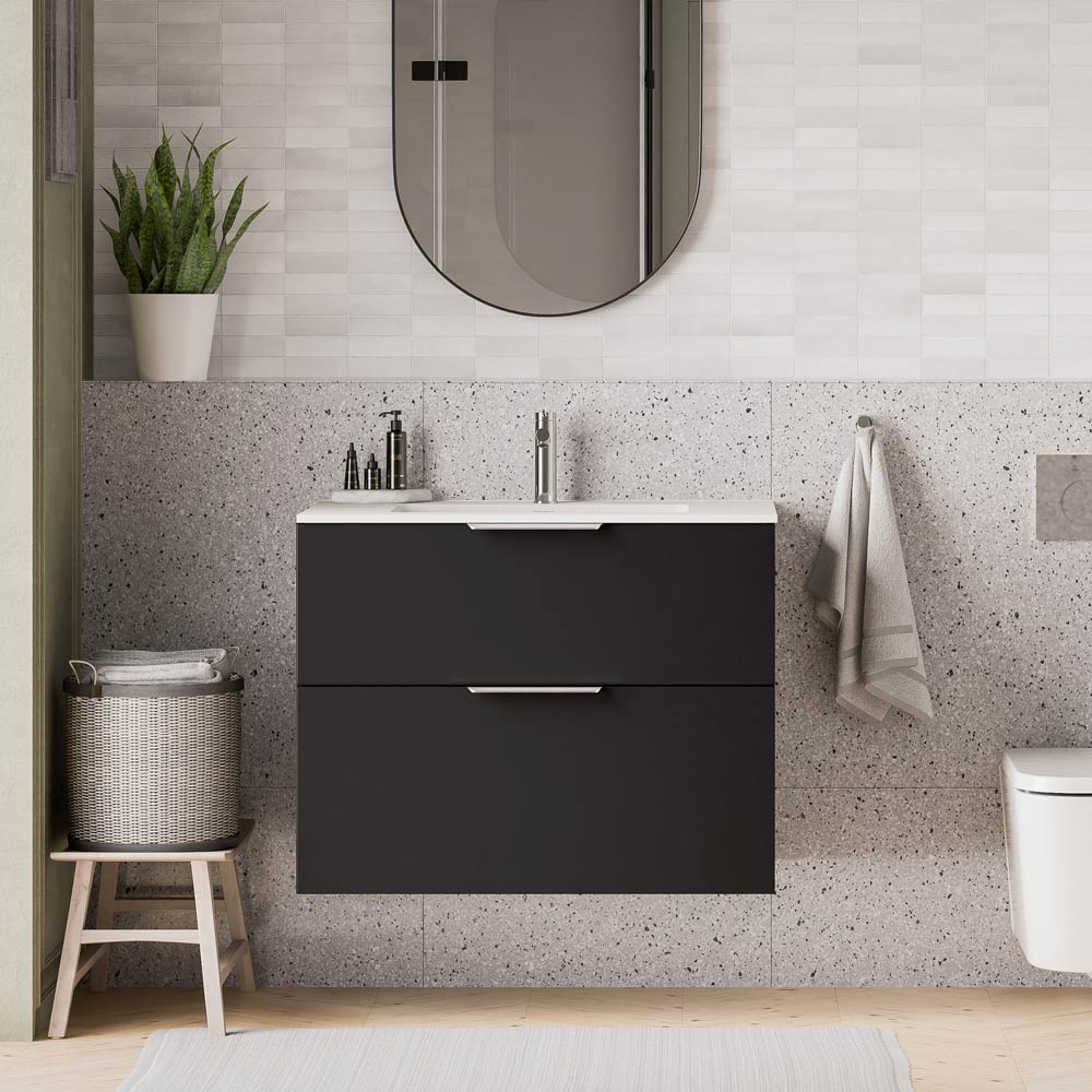Duravit handfat med tvättställsskåp TIM 80 cm - Image 25