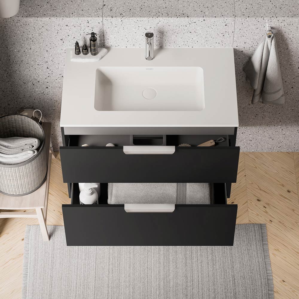 Duravit handfat med tvättställsskåp TIM 80 cm - Image 27