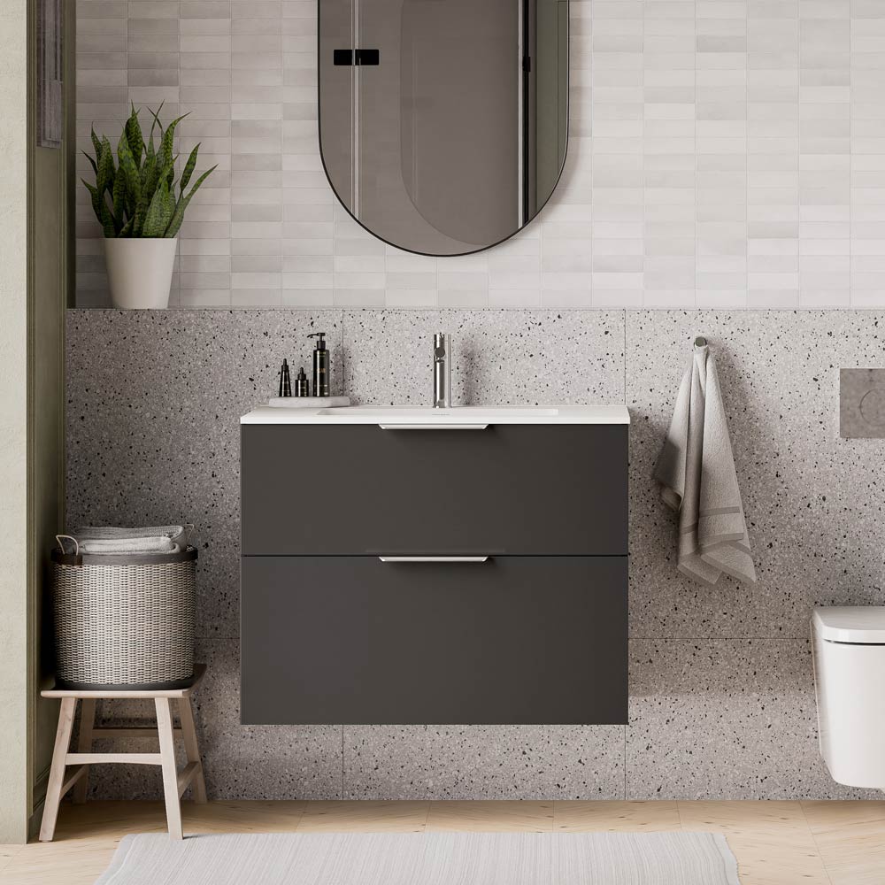 Duravit handfat med tvättställsskåp TIM 80 cm - Image 28