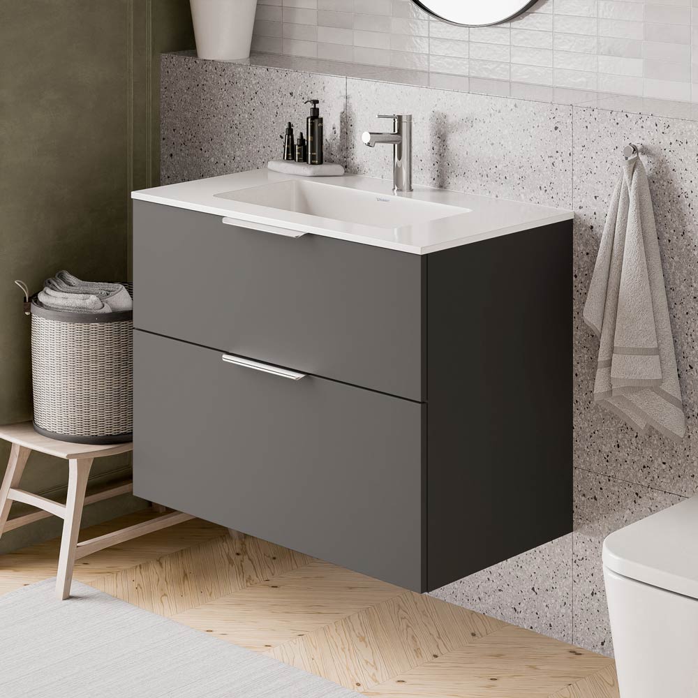 Duravit handfat med tvättställsskåp TIM 80 cm - Image 29