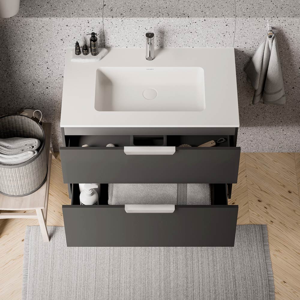 Duravit handfat med tvättställsskåp TIM 80 cm - Image 30