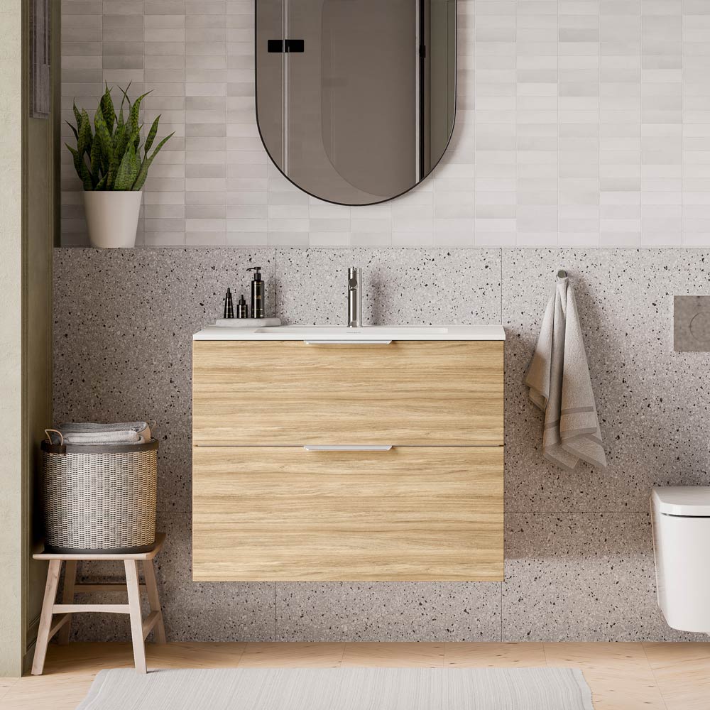 Duravit handfat med tvättställsskåp TIM 80 cm - Image 31