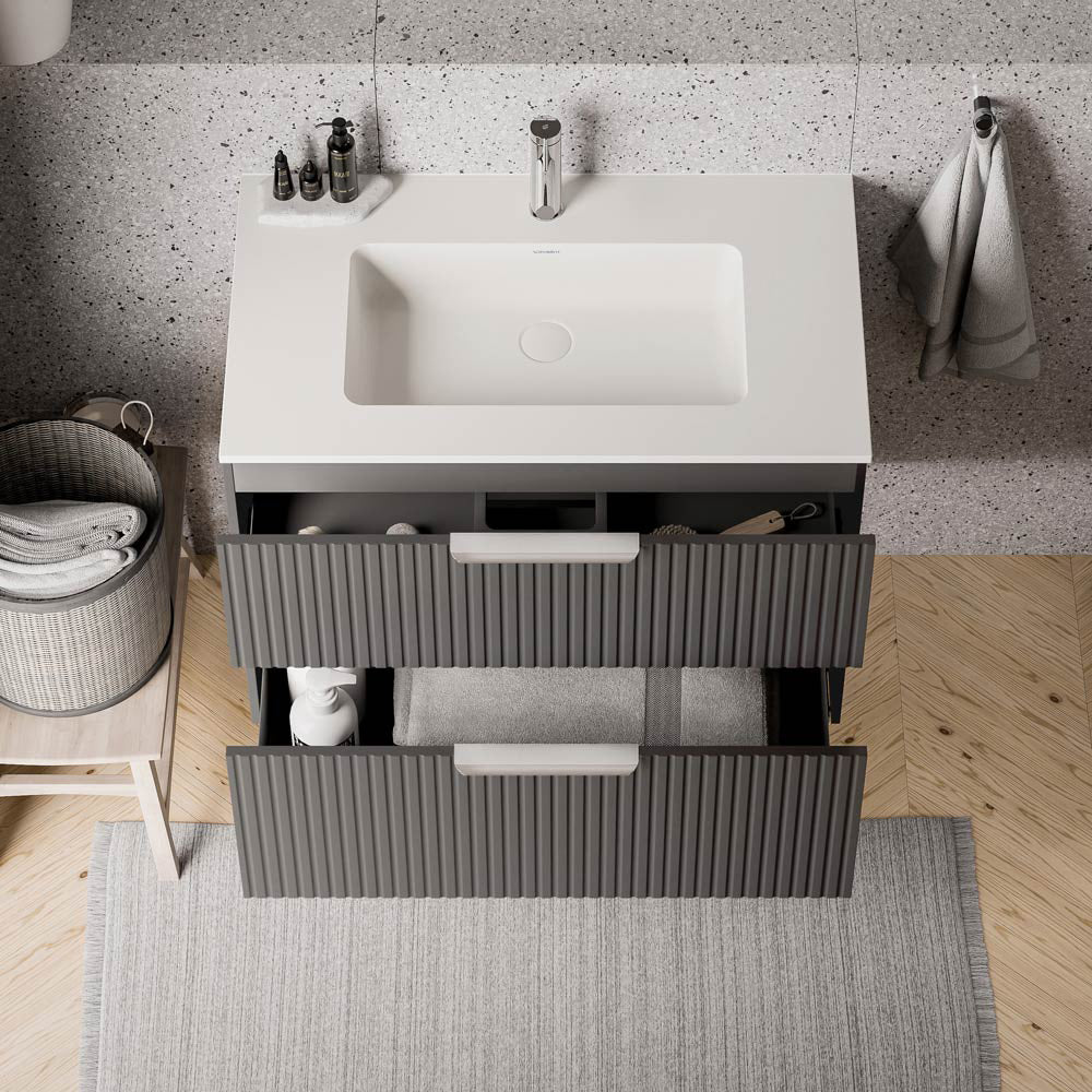Duravit handfat med tvättställsskåp TIM 80 cm - Image 42