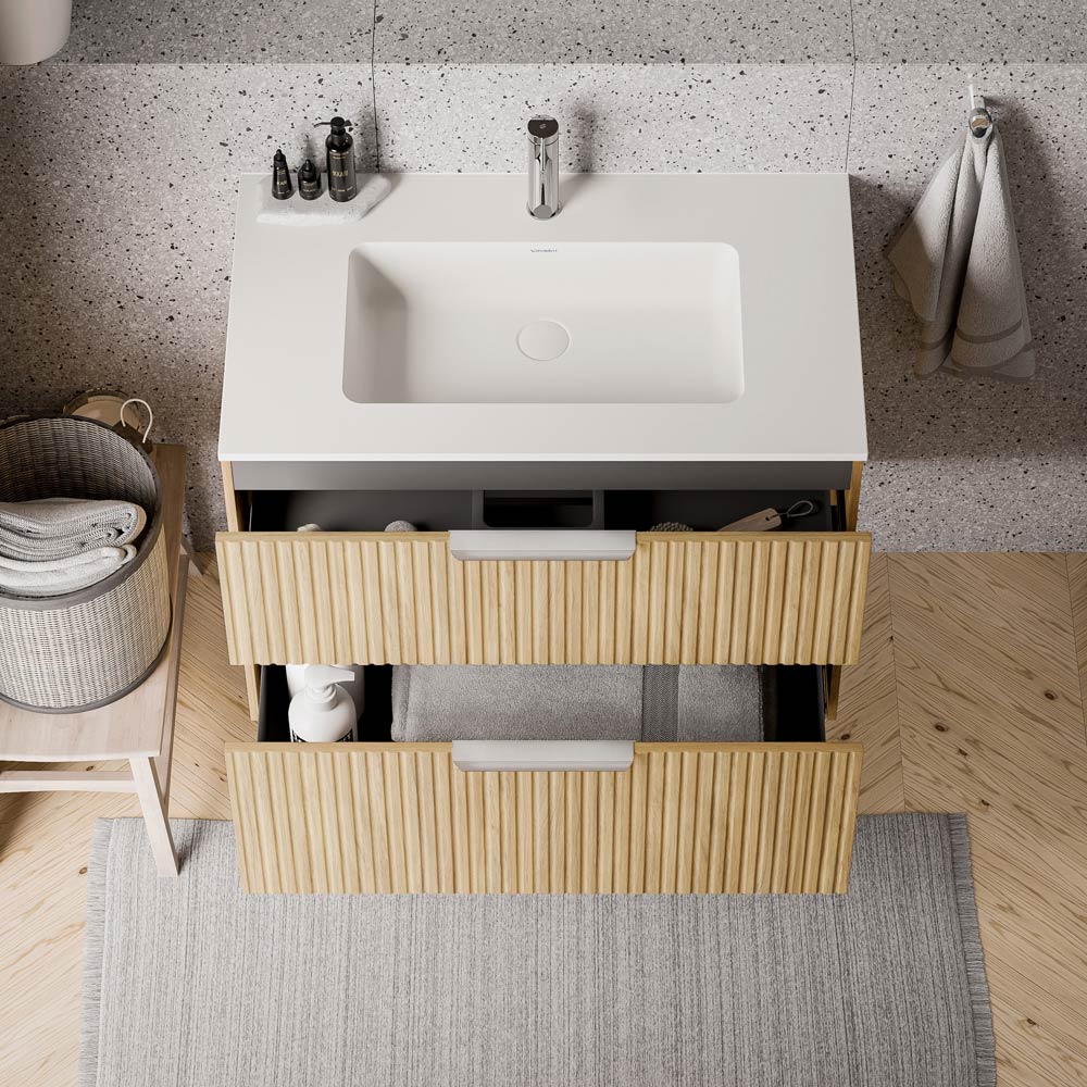 Duravit handfat med tvättställsskåp TIM 80 cm - Image 45