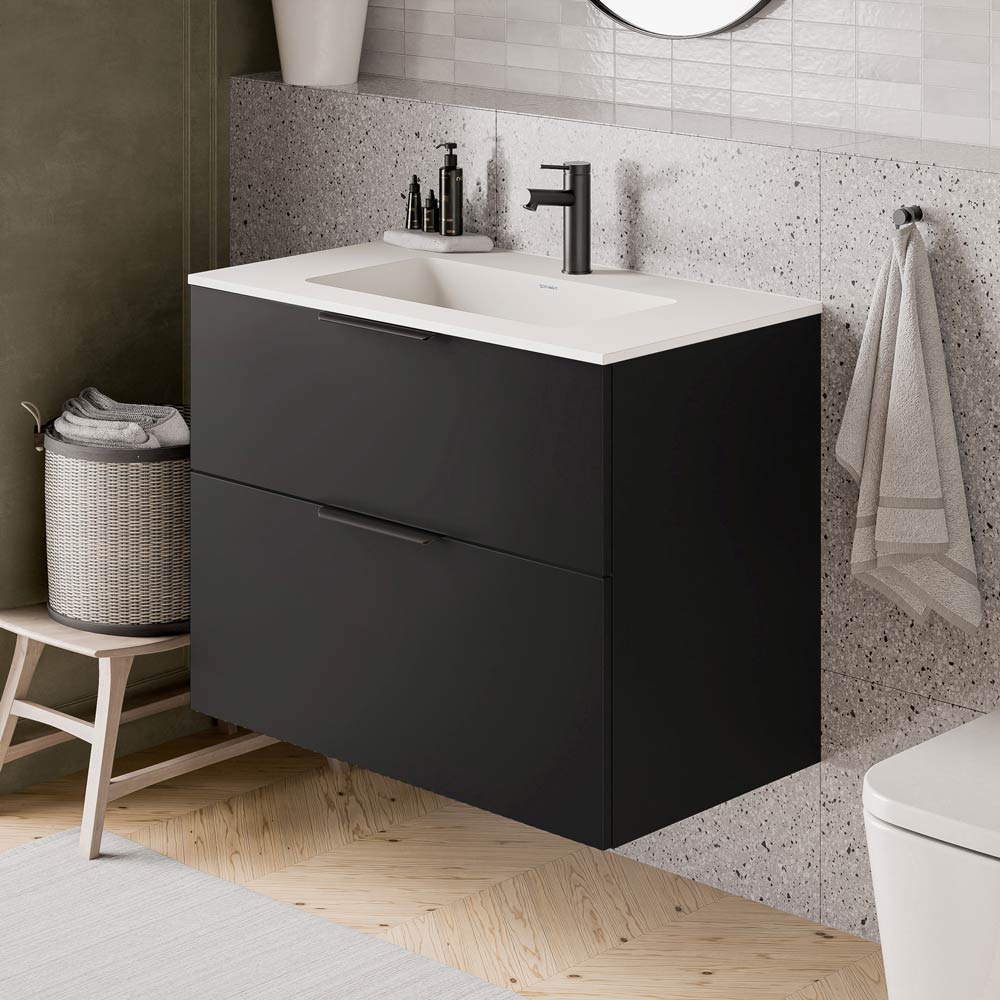 Duravit handfat med tvättställsskåp TIM 80 cm - Image 5