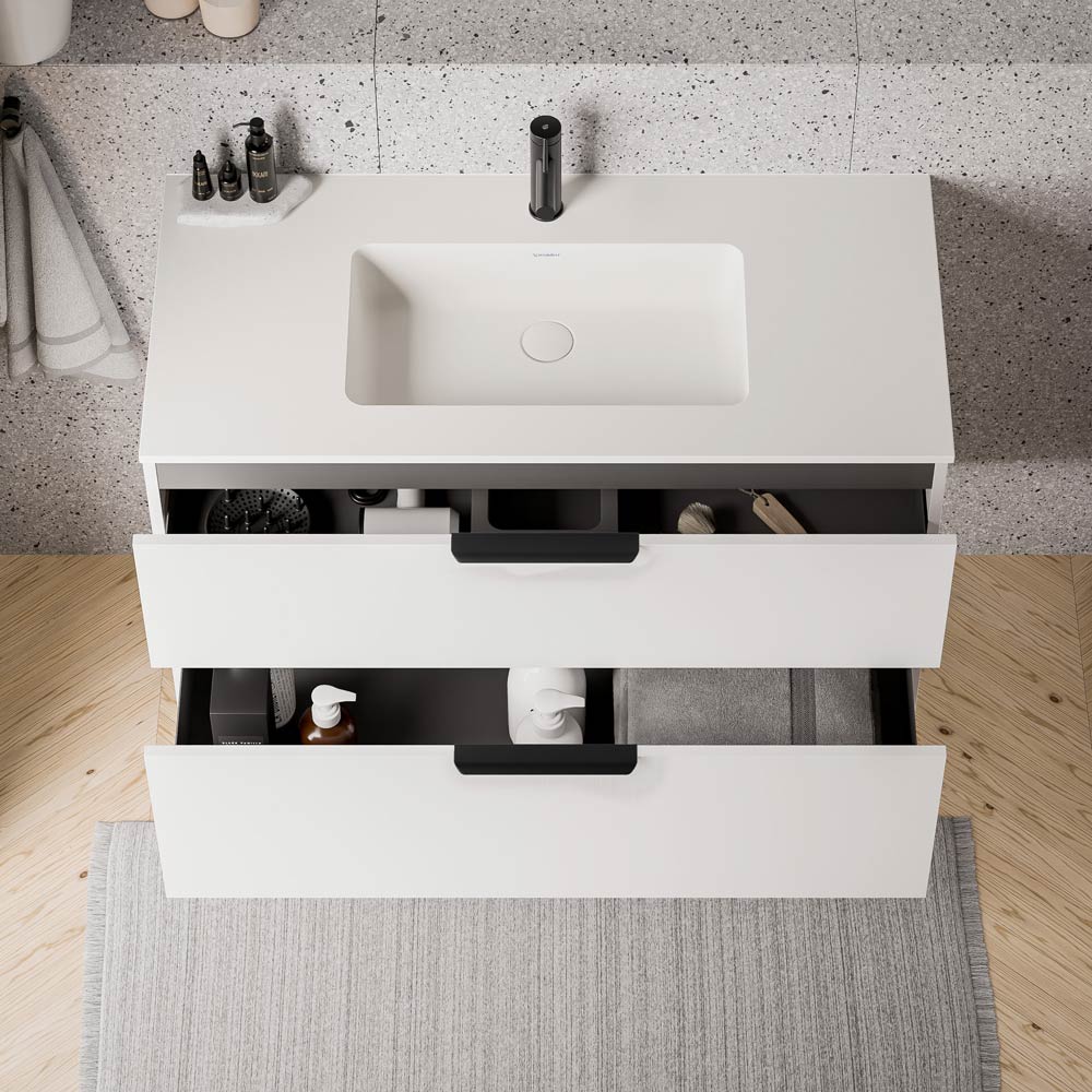 Duravit handfat med underskåp TIM 100 cm - Image 3