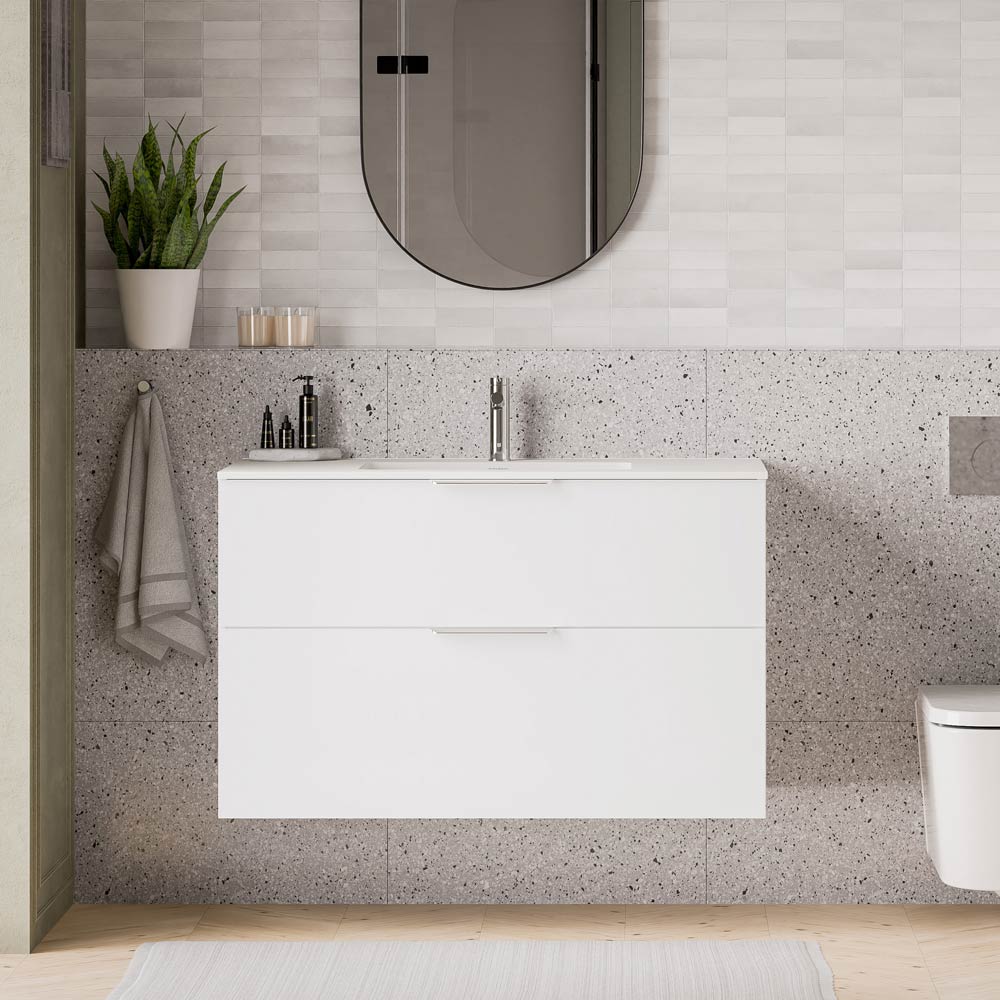 Duravit handfat med underskåp TIM 100 cm - Image 4