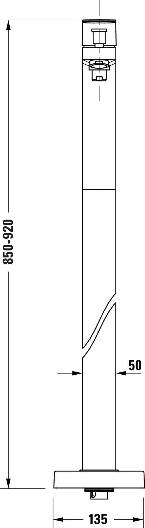 Duravit Manhattan ettgrepps badkarsblandare - Image 6