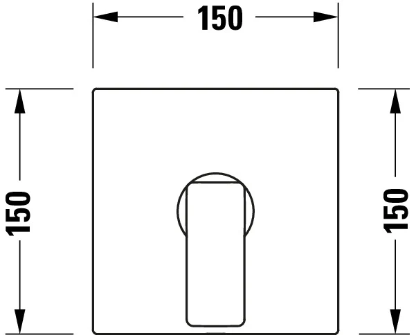 Duravit Manhattan ettgrepps infälld duschblandare - Image 5