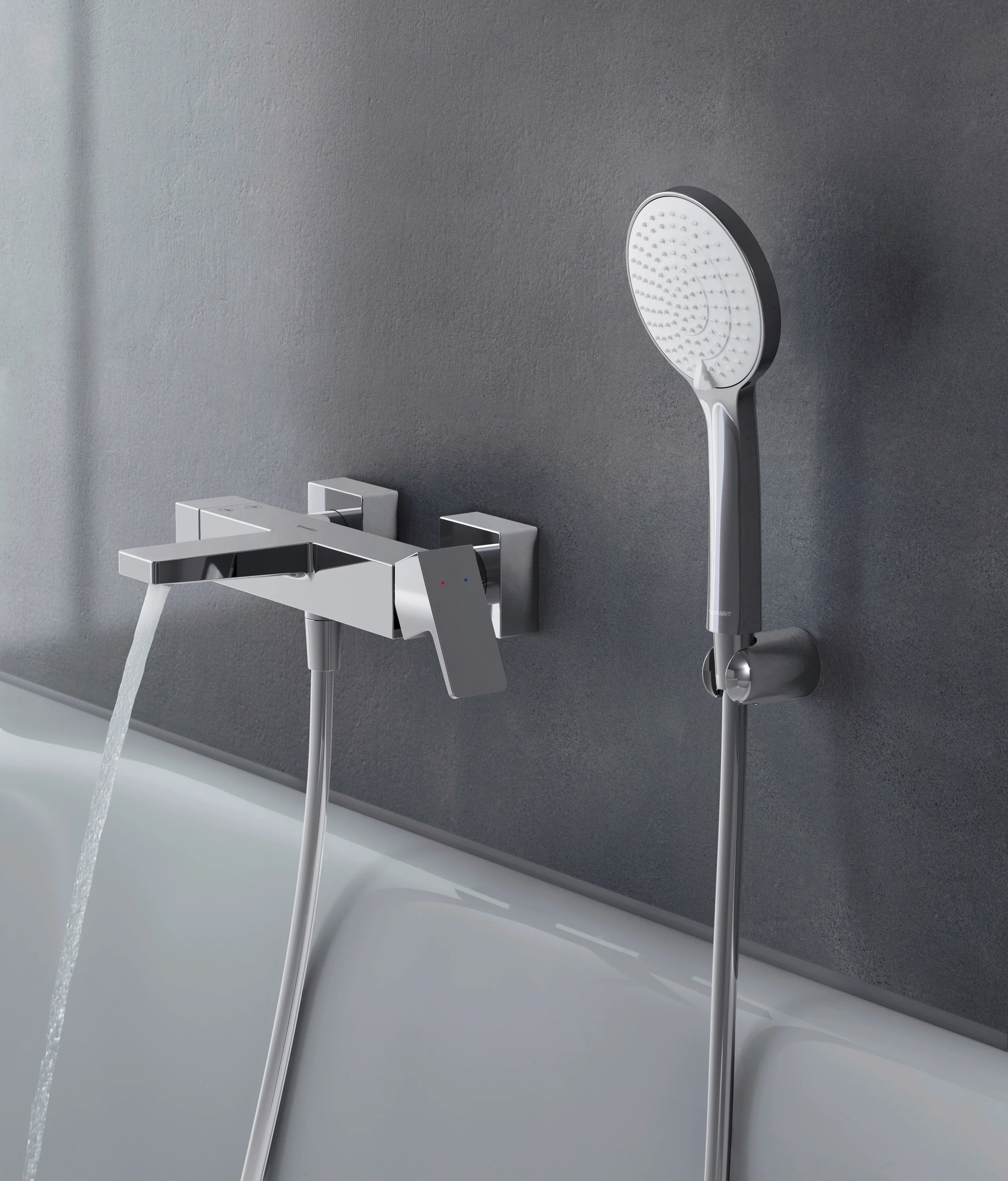Duravit Manhattan ettgreppsbadkarsblandare - Image 6