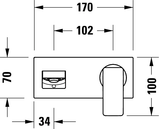 Duravit Manhattan ettgreppsblandare för tvättställ  - Image 8