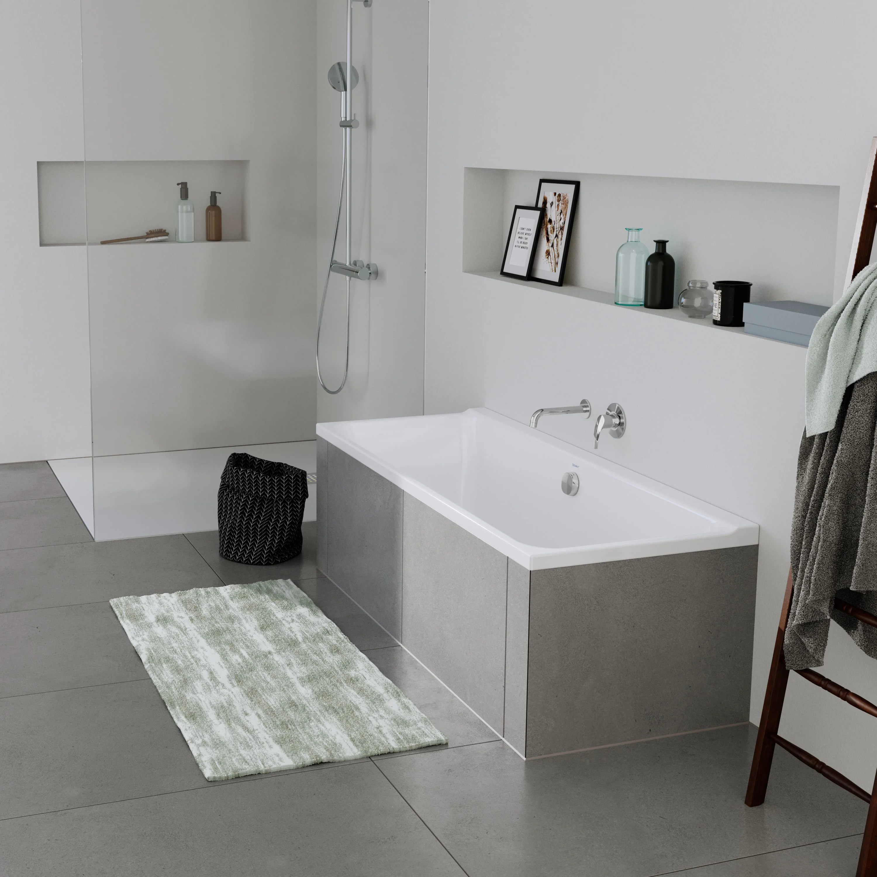 Duravit P3 rektangulärt inbyggnadsbadkar - Image 10