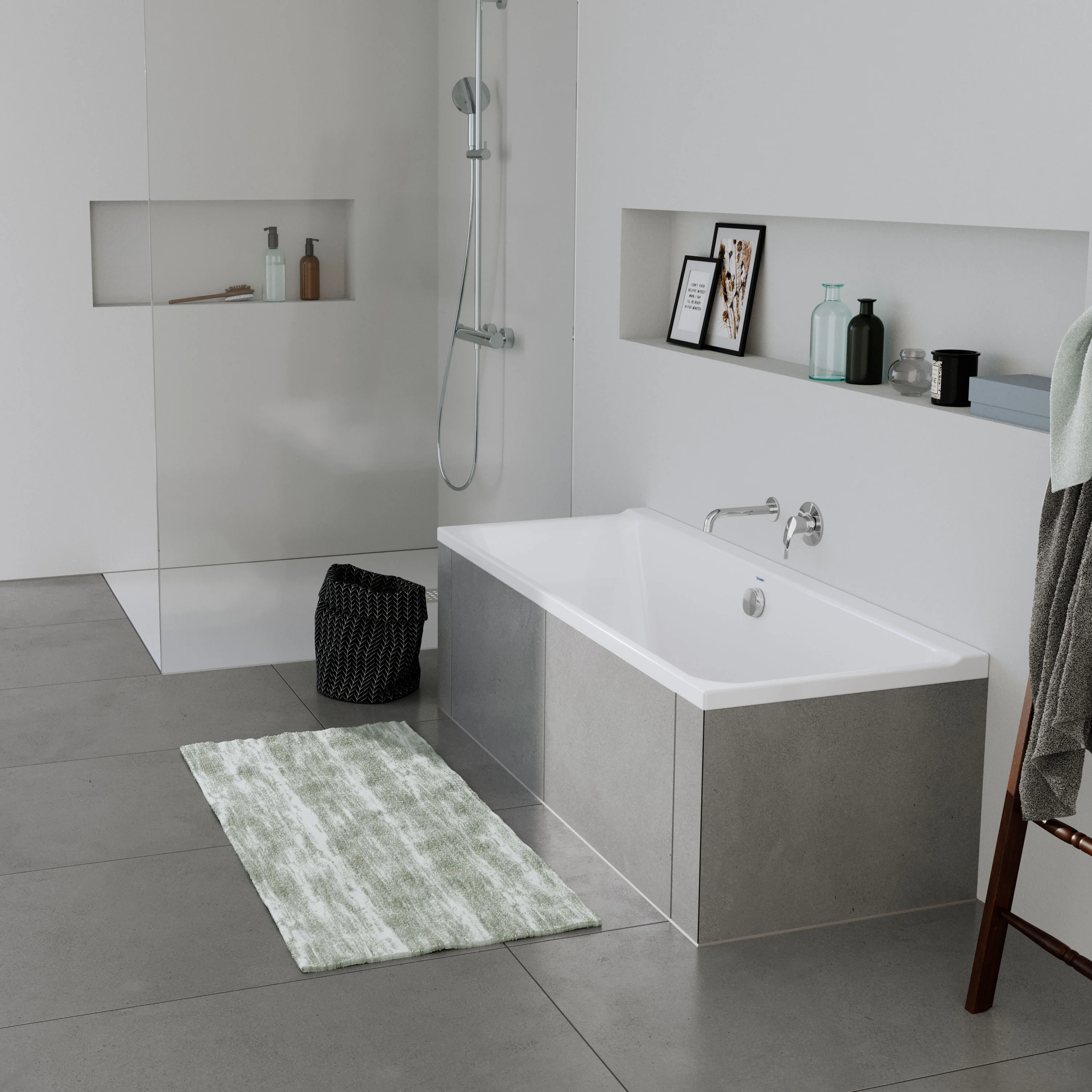 Duravit P3 rektangulärt inbyggnadsbadkar - Image 2