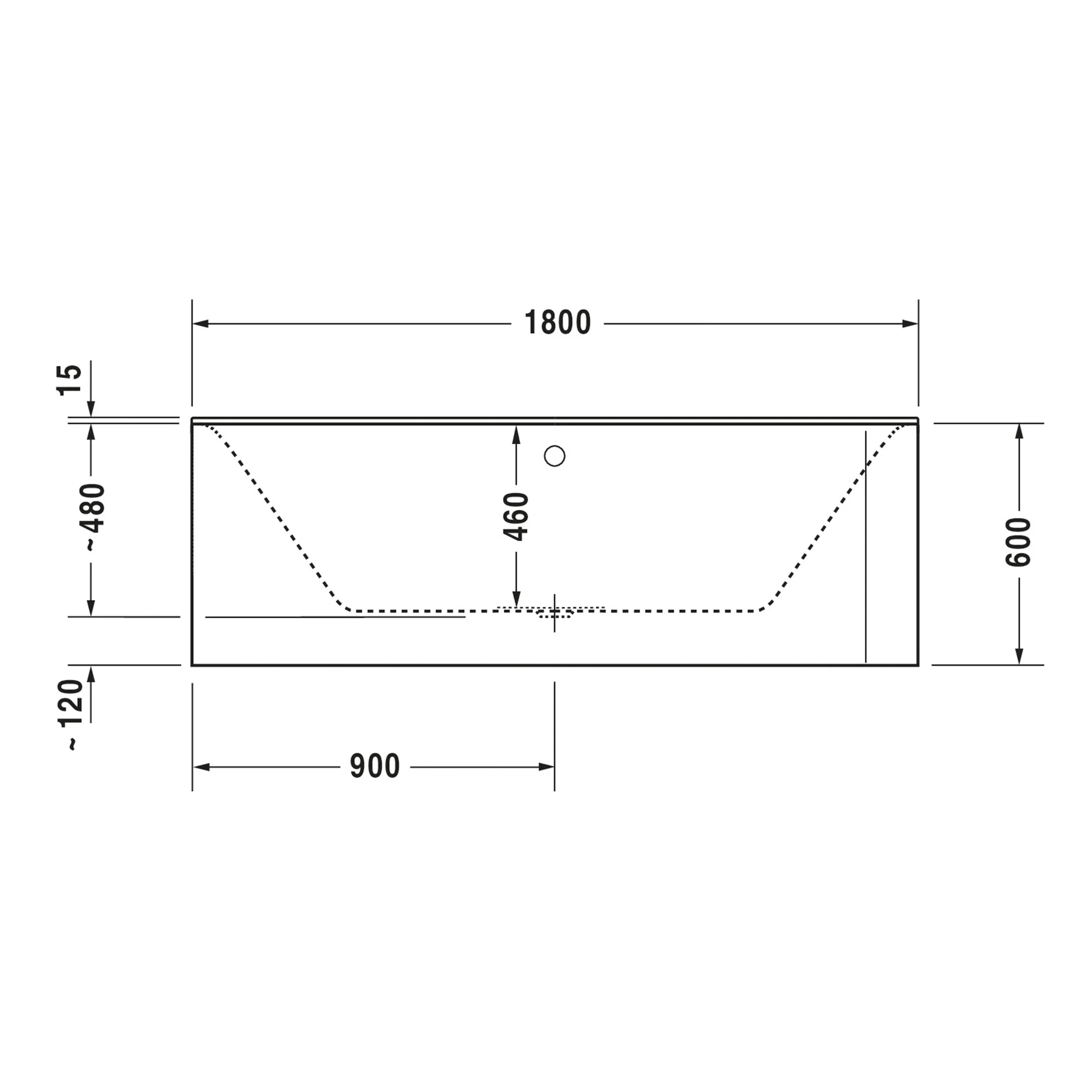 Duravit P3 Väggmonterad Badkar - Image 7