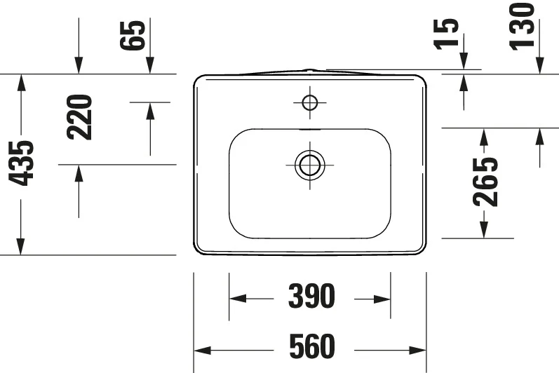 Duravit Soleil tvättställ för bänkskiva - Image 16