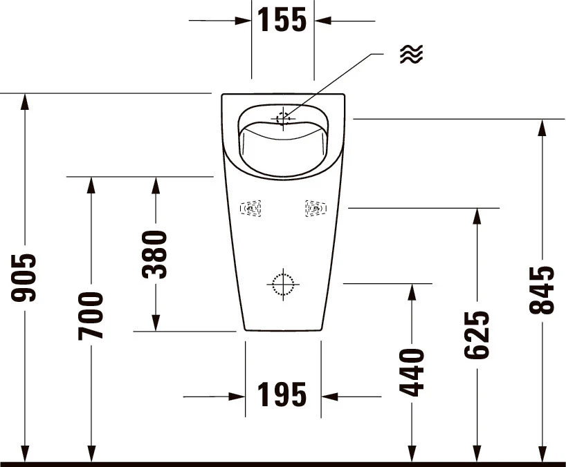 Duravit Soleil urinal - utan spolkant - Image 4