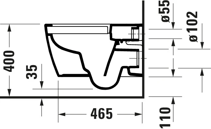 Duravit Soleil vägghängd WC-set med toalettsits - dold montering - Image 15