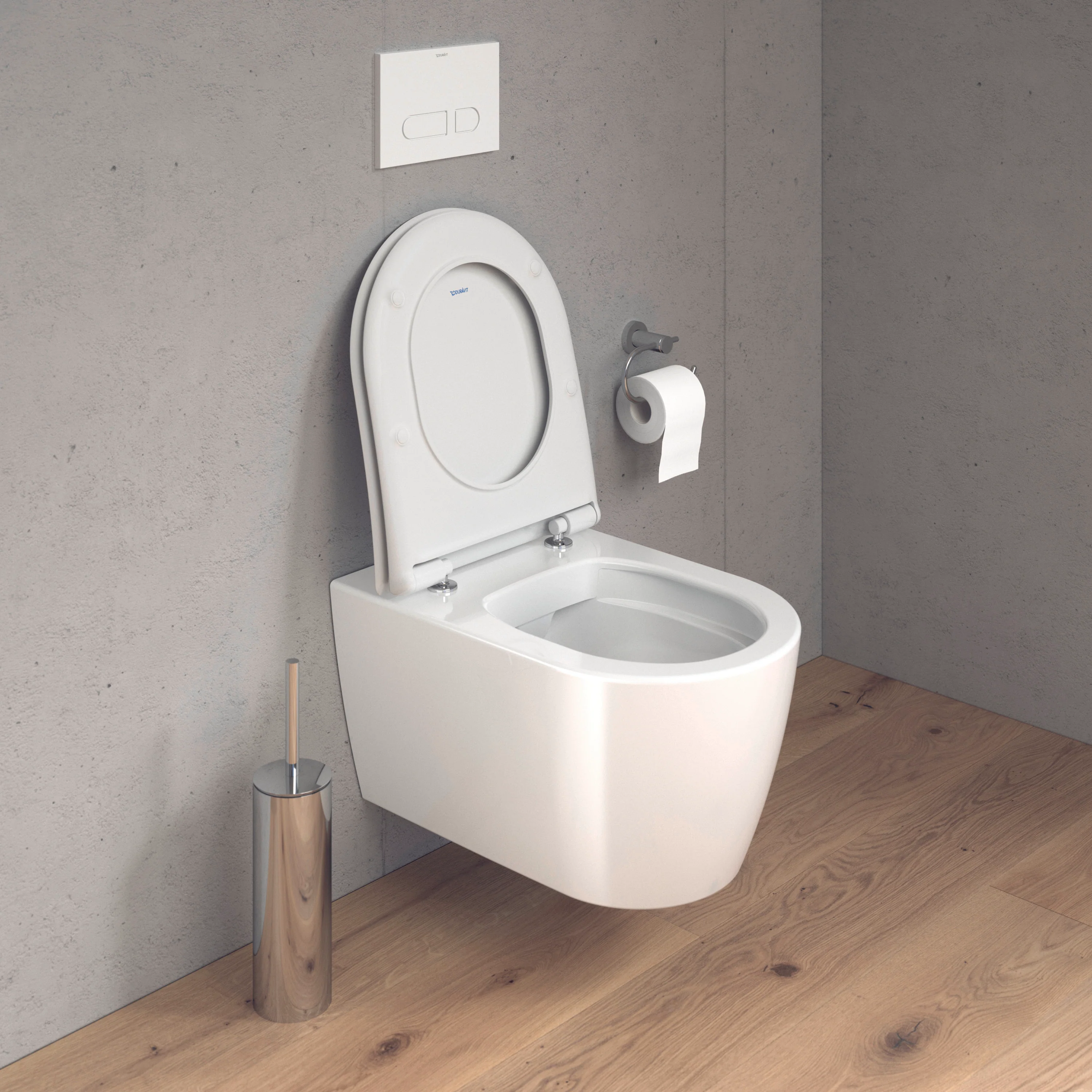 Duravit Soleil vägghängd WC-set med toalettsits - dold montering - Image 7