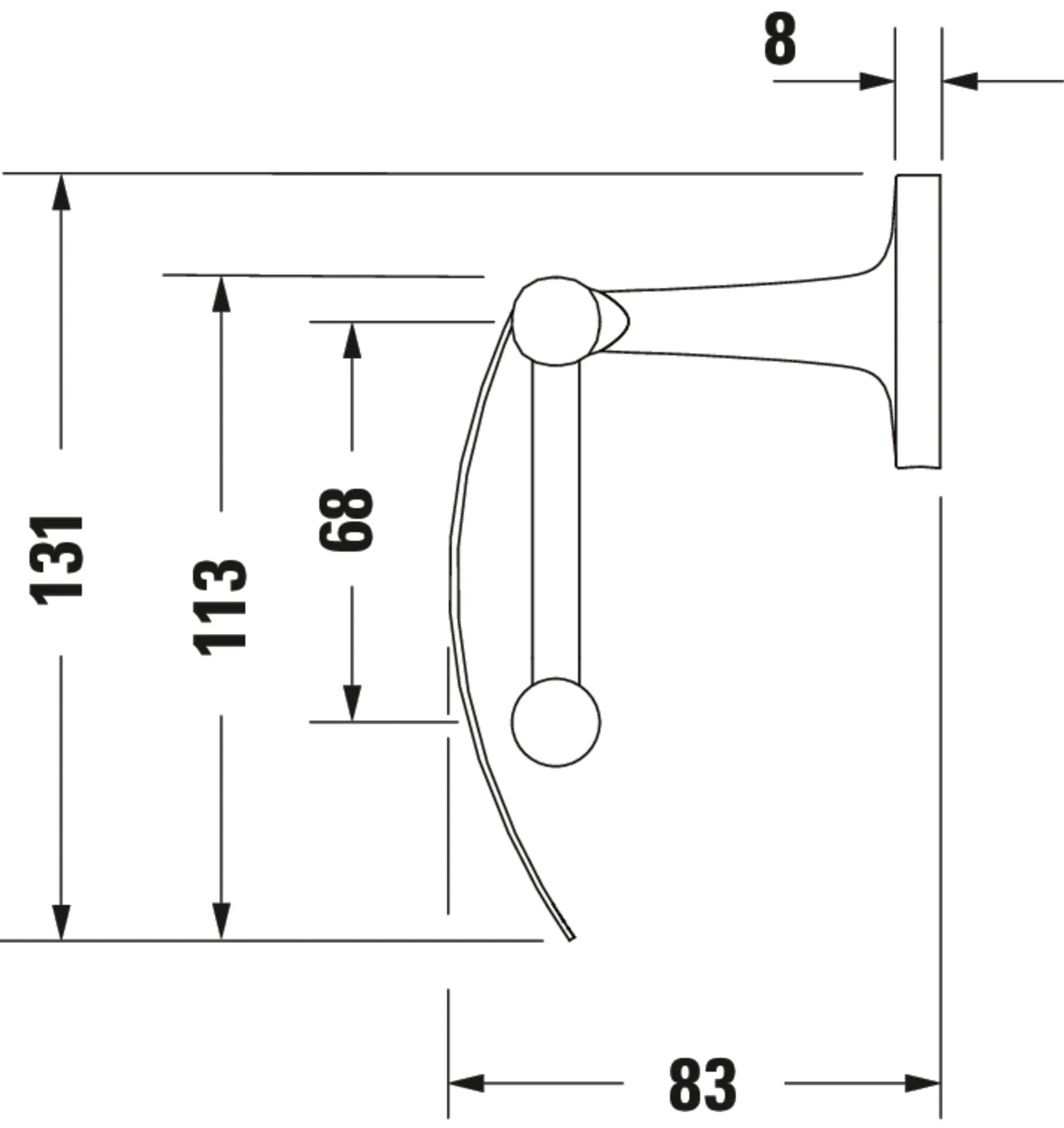 Duravit Starck T Toalettrullshållare - Image 17