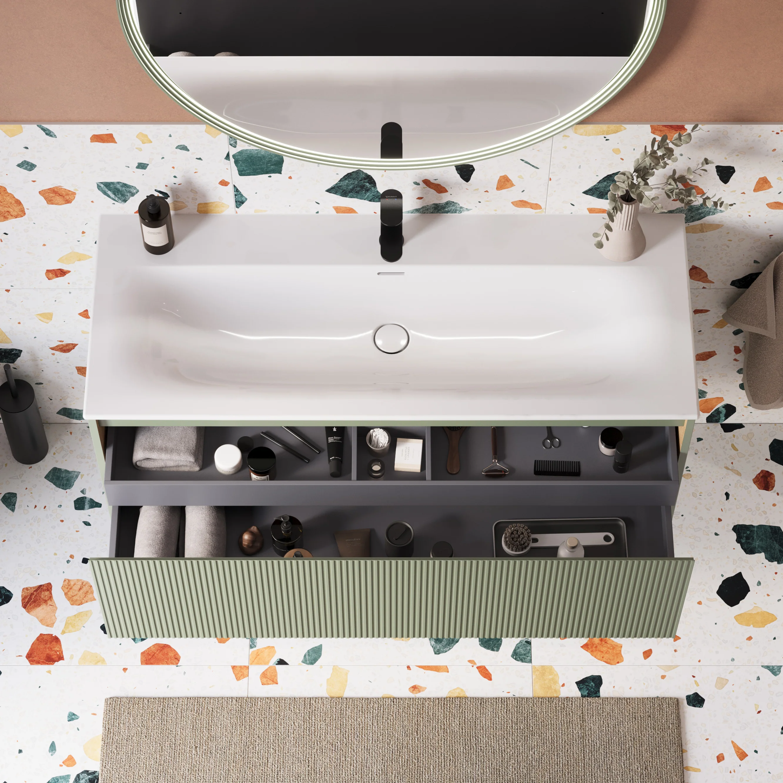 Duravit tvättställ med underskåp BELDIVO 120 cm - Image 15