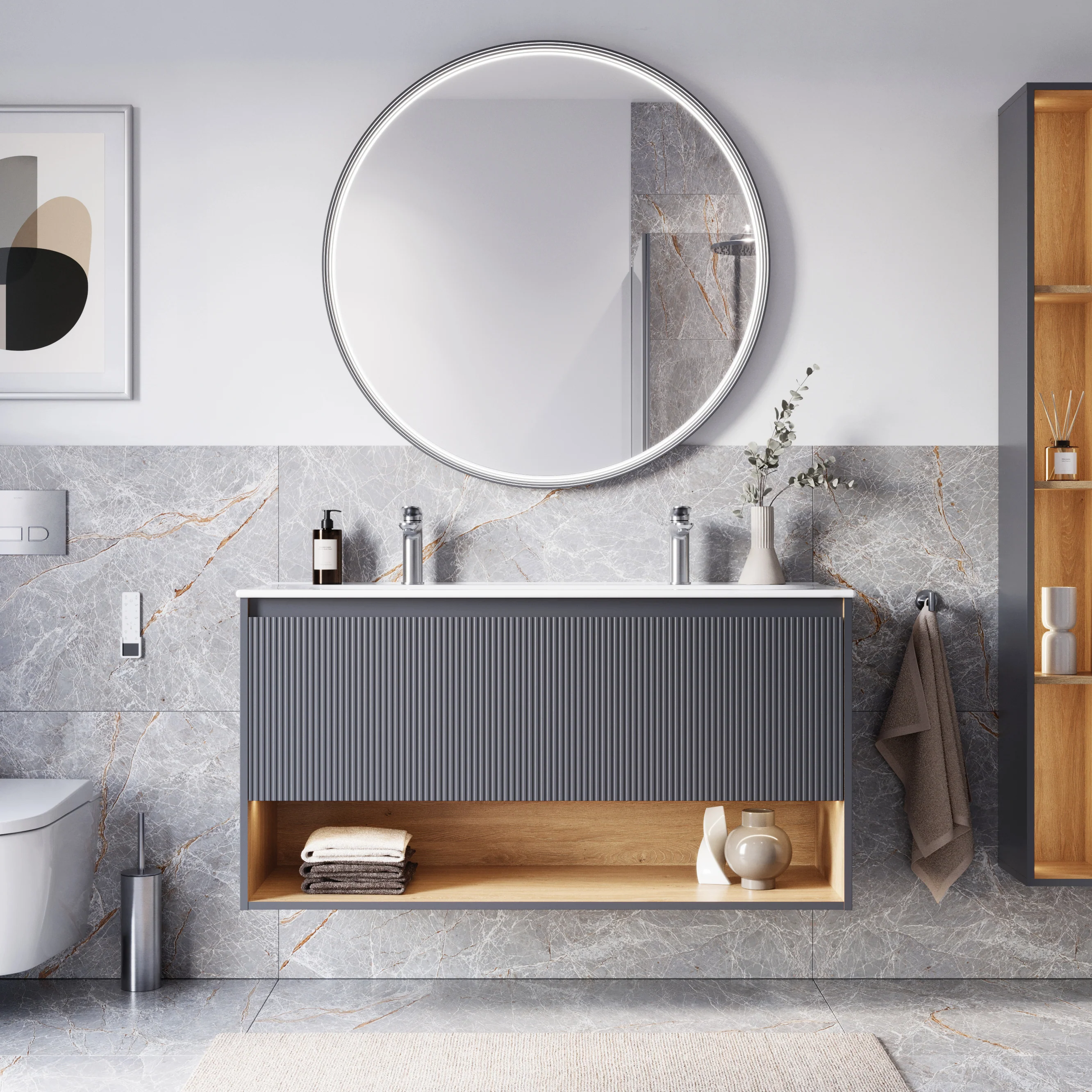 Duravit tvättställ med underskåp BELDIVO 120 cm - Image 28
