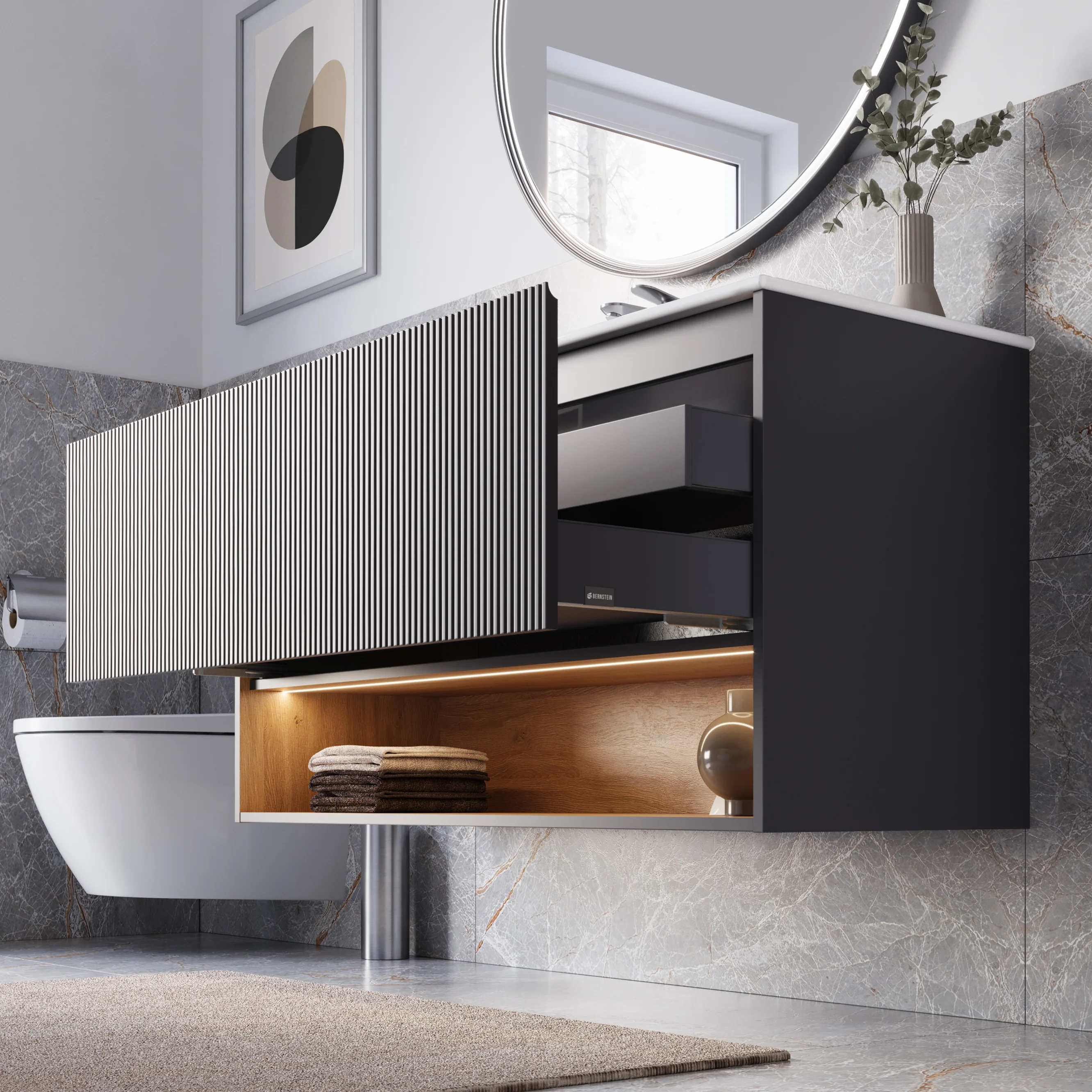 Duravit tvättställ med underskåp BELDIVO 120 cm - Image 4