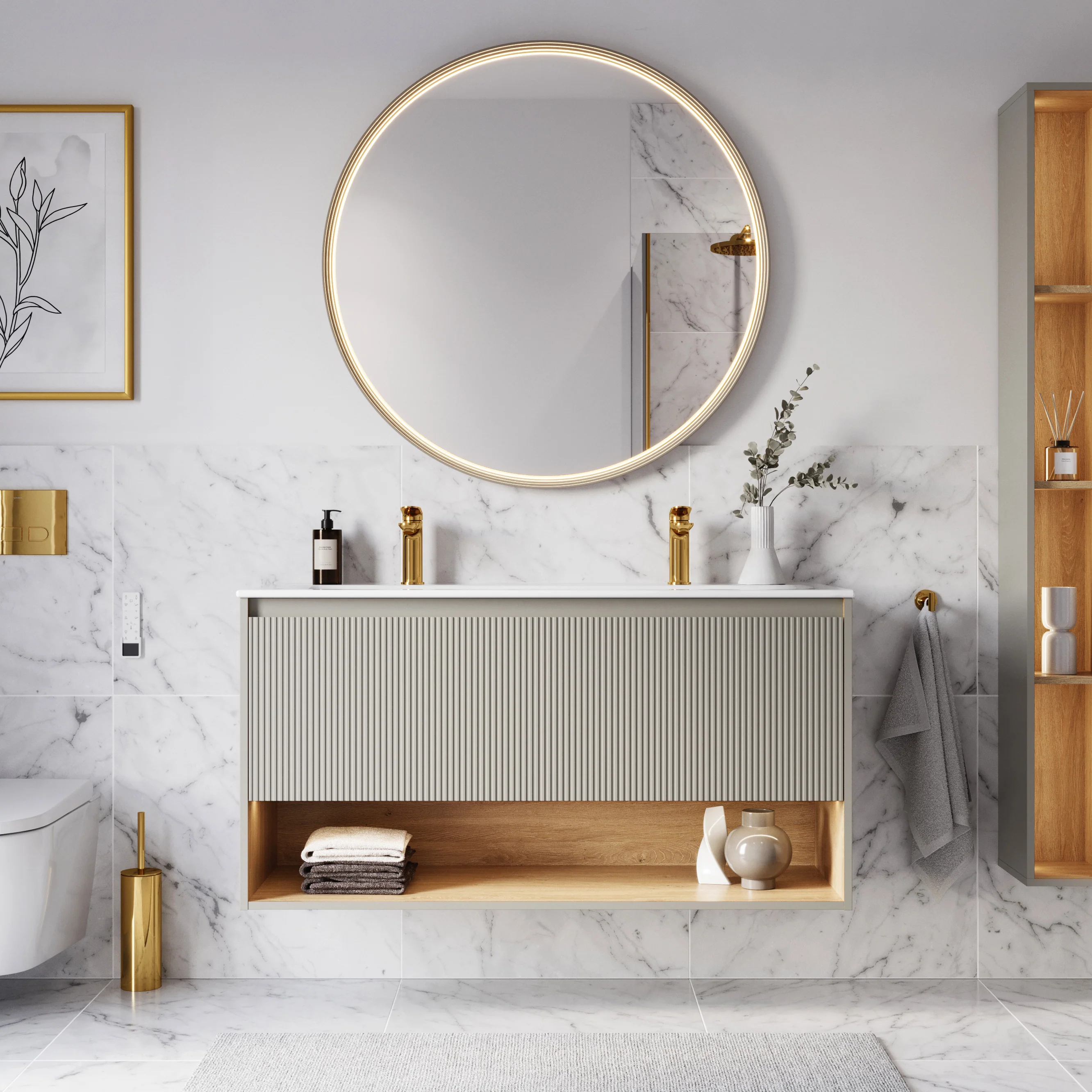 Duravit tvättställ med underskåp BELDIVO 120 cm - Image 43