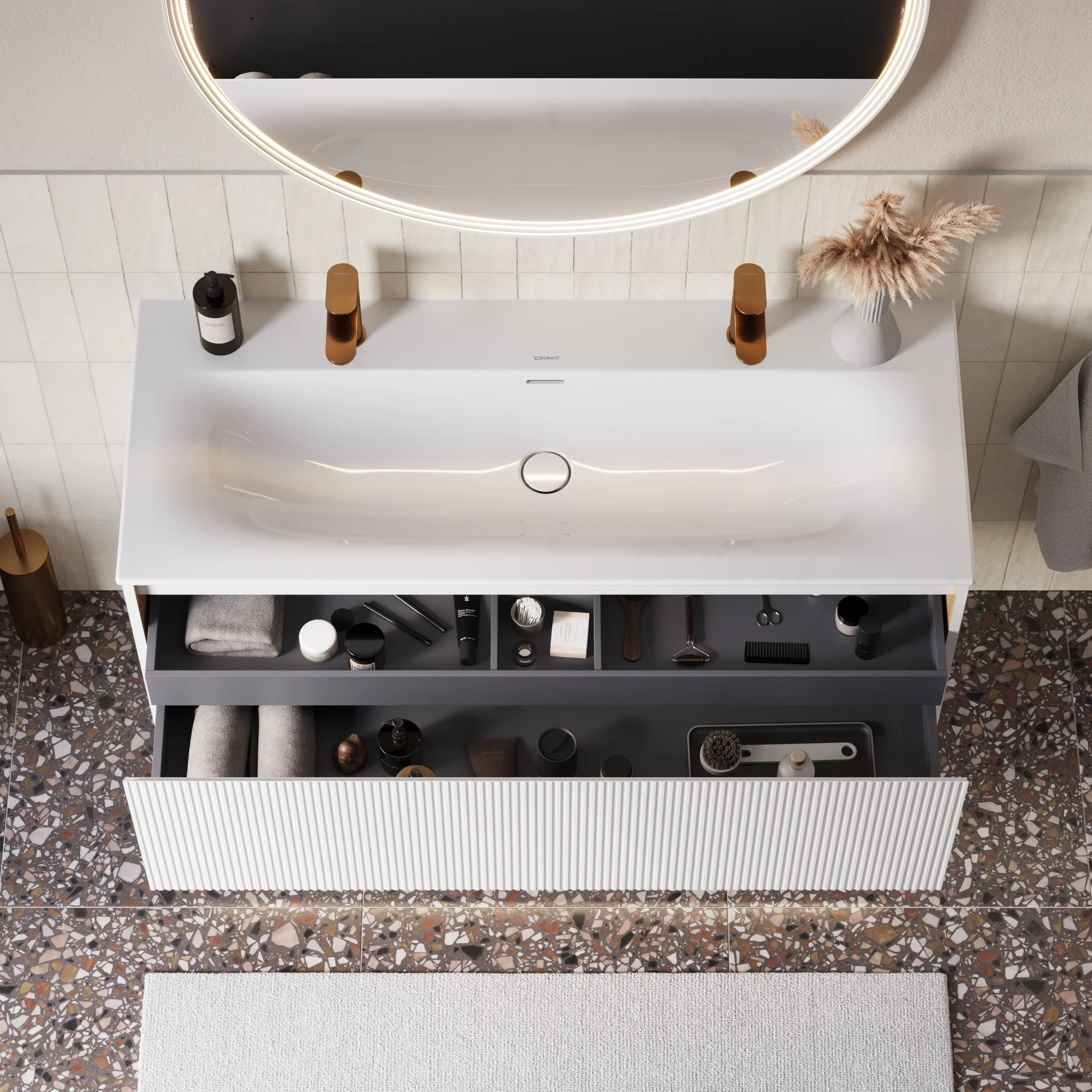 Duravit tvättställ med underskåp BELDIVO 120 cm - Image 48