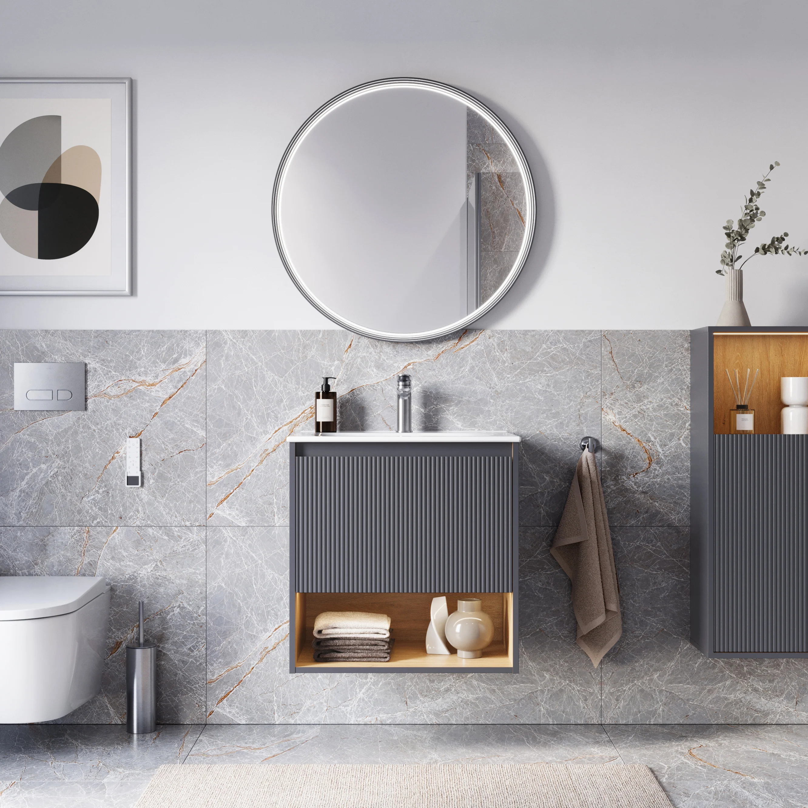 Duravit tvättställ med underskåp BELDIVO 60 cm - Image 2