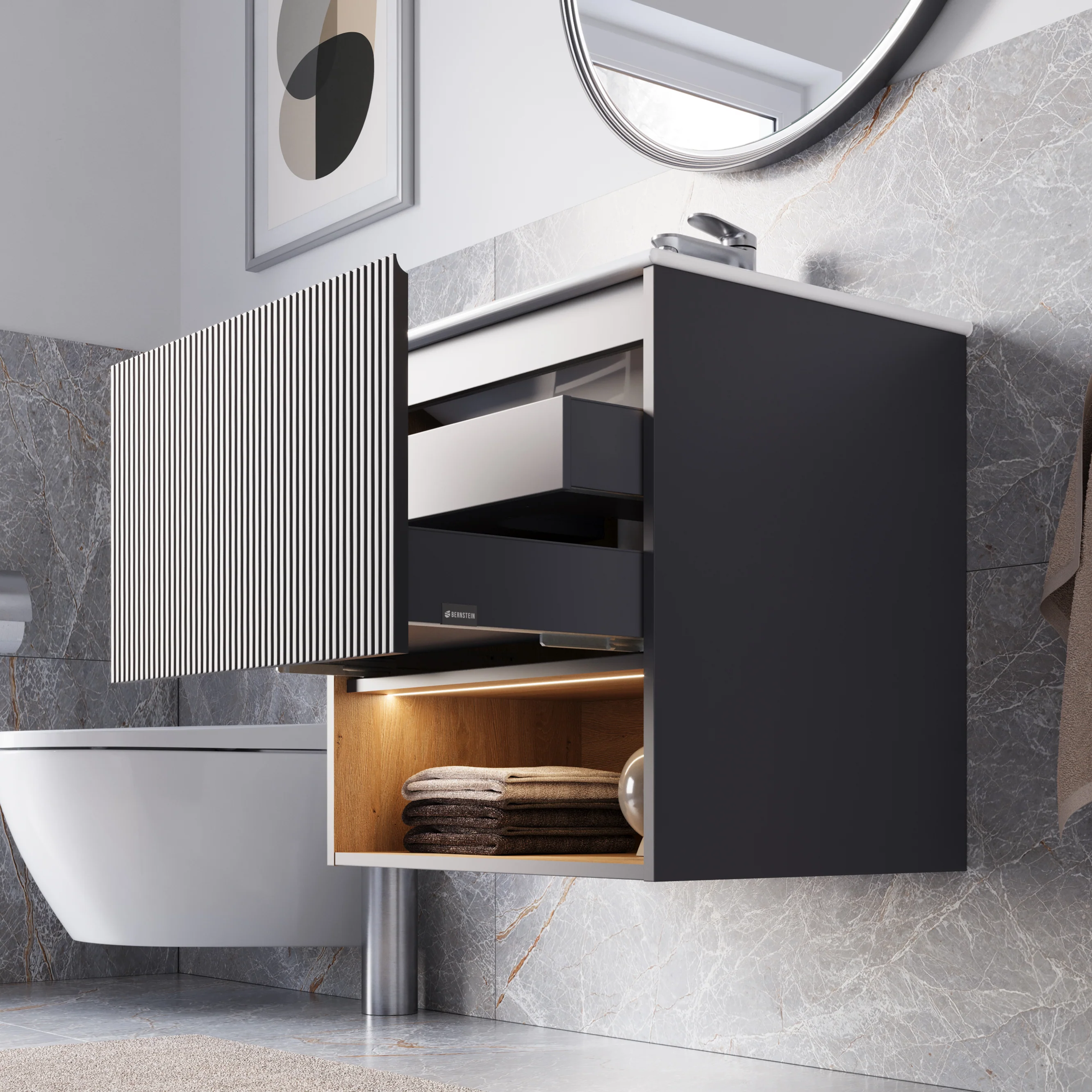 Duravit tvättställ med underskåp BELDIVO 60 cm - Image 4
