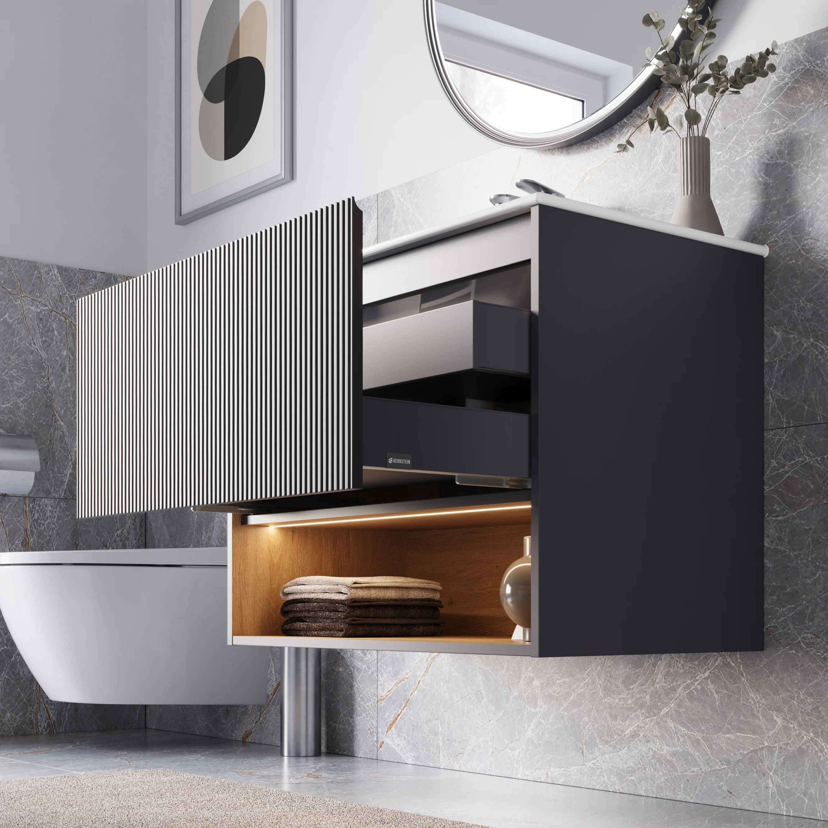 Duravit tvättställ med underskåp BELDIVO 80 cm - Image 4