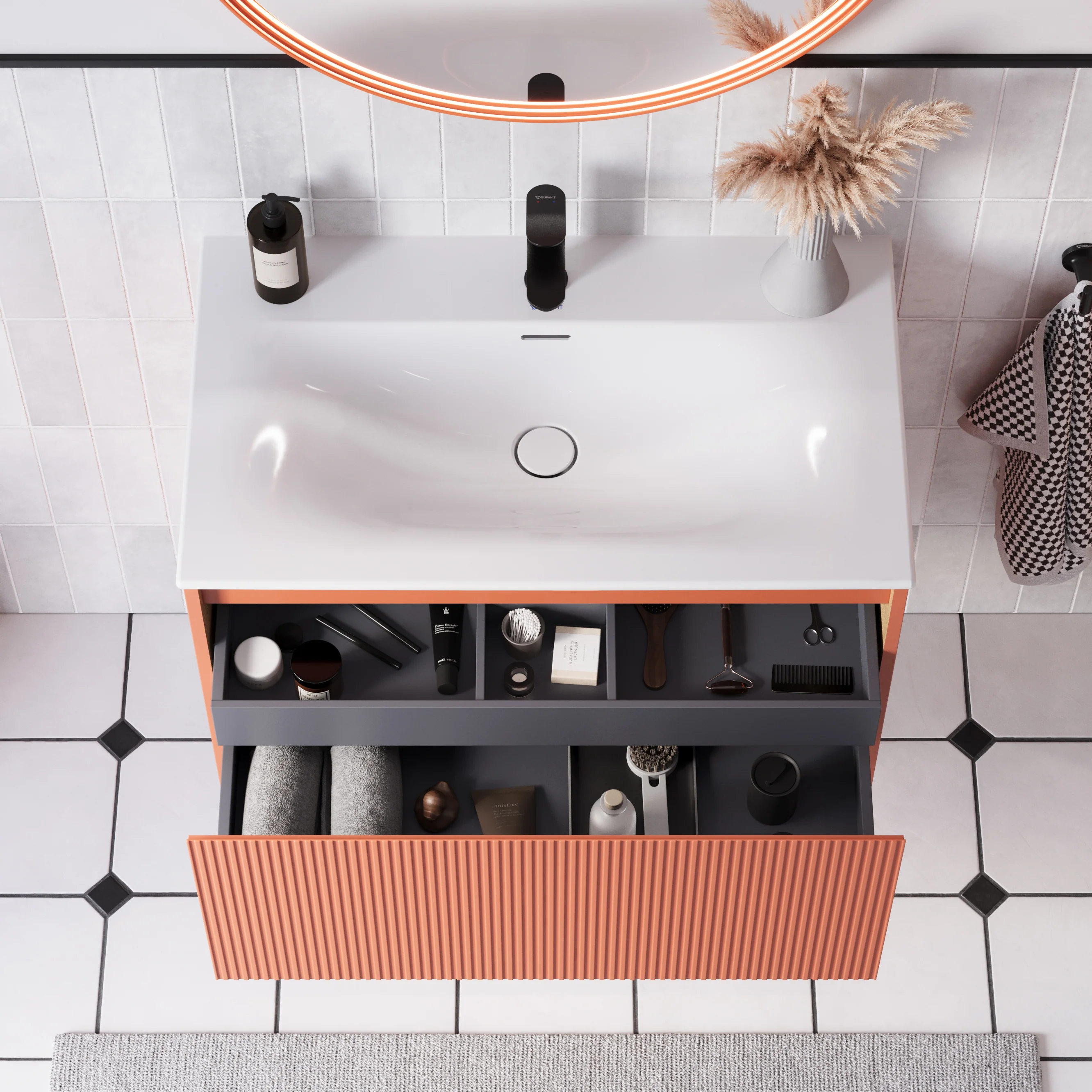Duravit tvättställ med underskåp BELDIVO 80 cm - Image 7