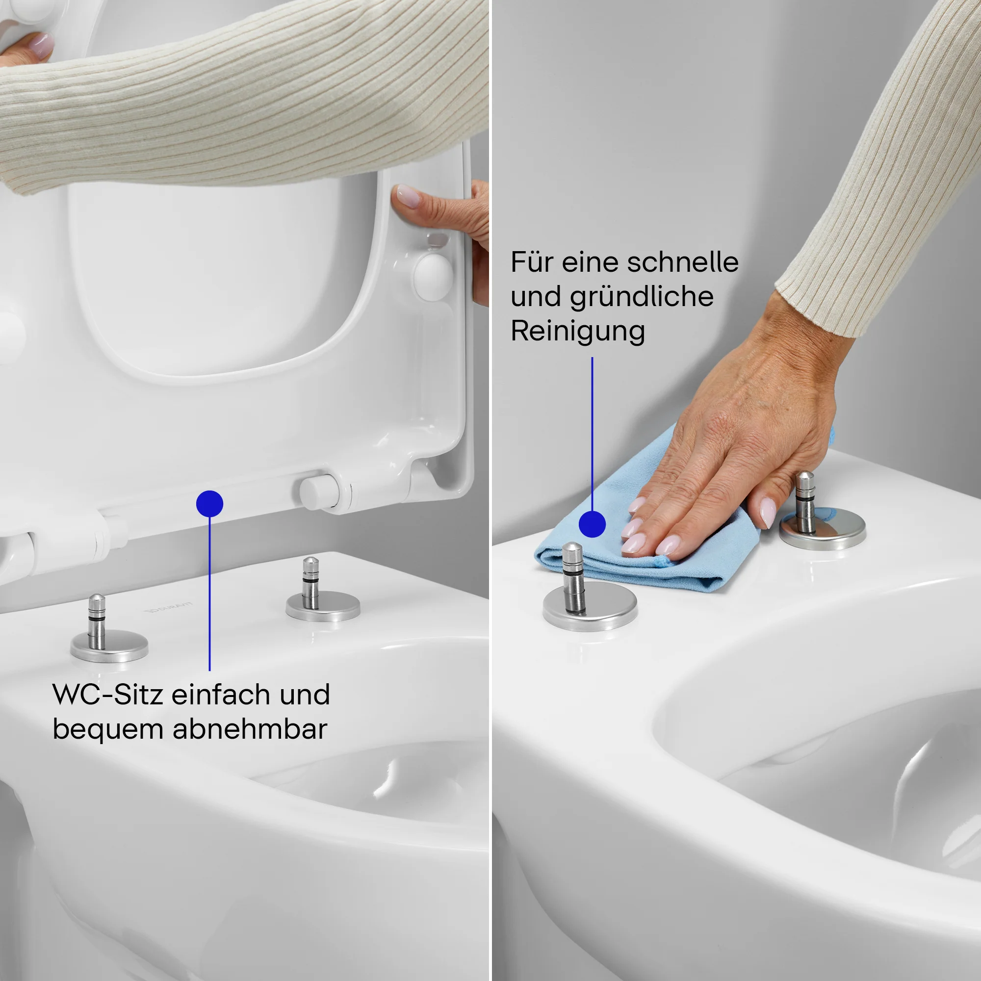 Duravit Univavo Universal WC-stol med mjukstängande mekanism, oval - Image 4