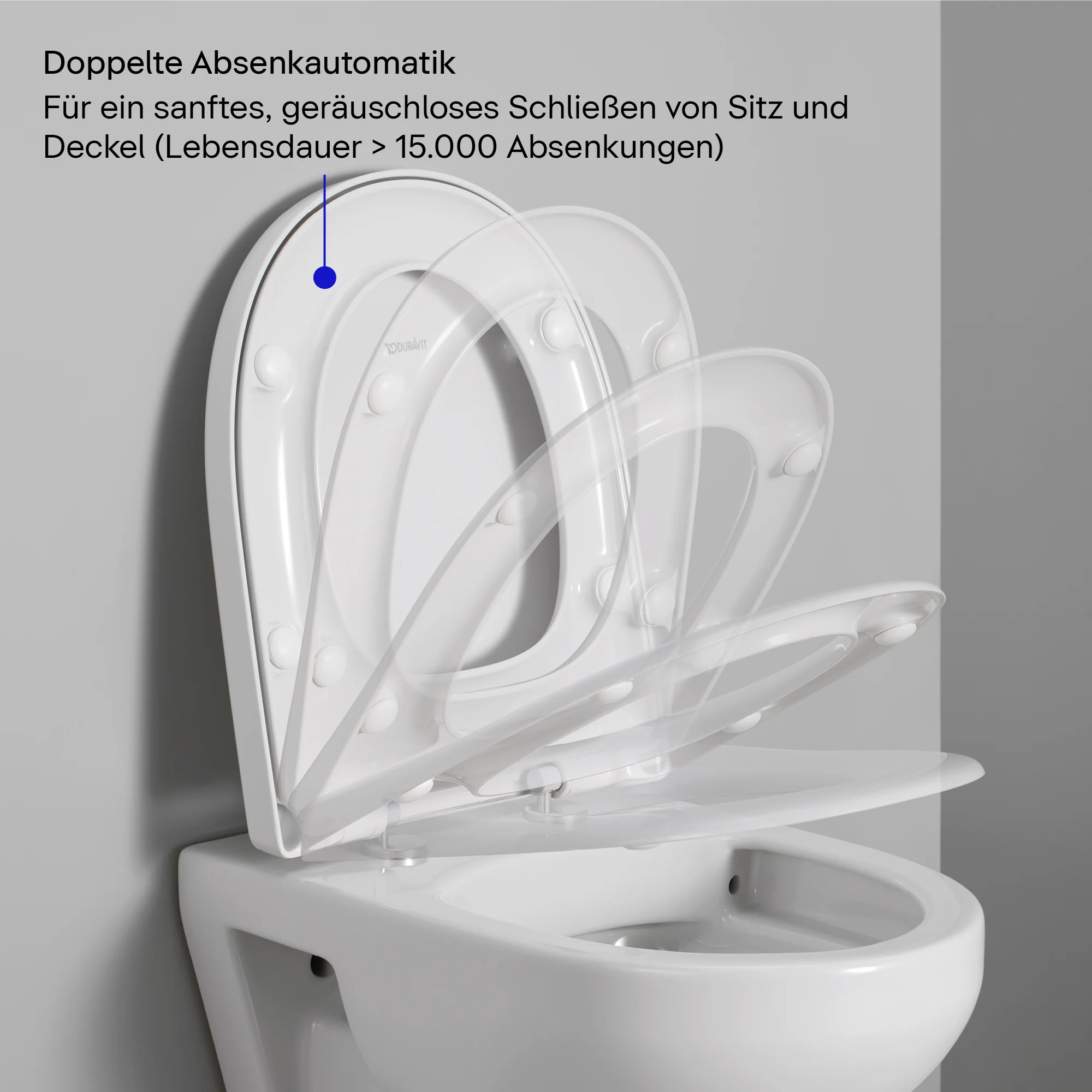 Duravit Univavo Universal WC-stol med mjukstängande mekanism, oval - Image 5