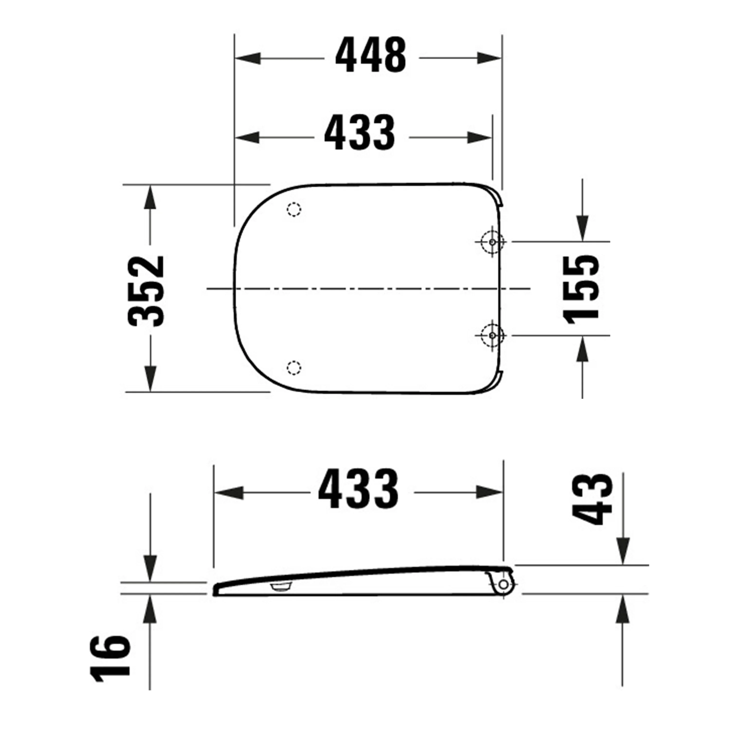 Duravit Univavo universell toalettsits med soft-close - Image 4