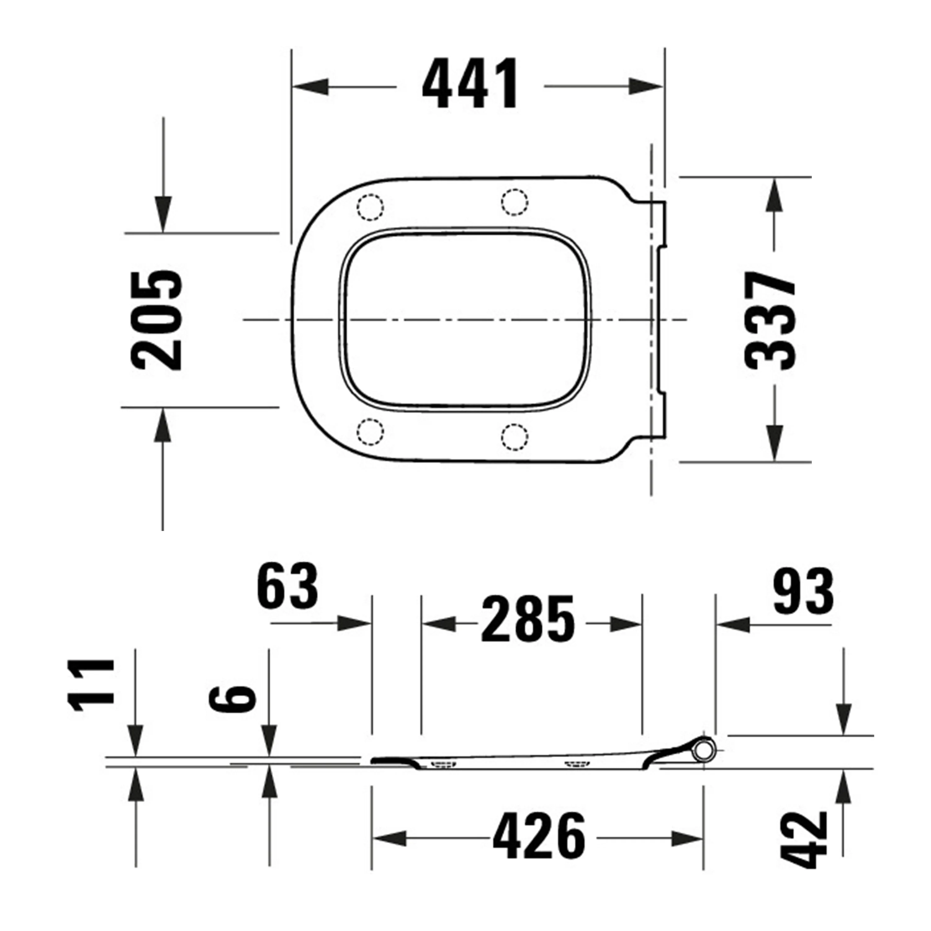 Duravit Univavo universell toalettsits med soft-close - Image 5