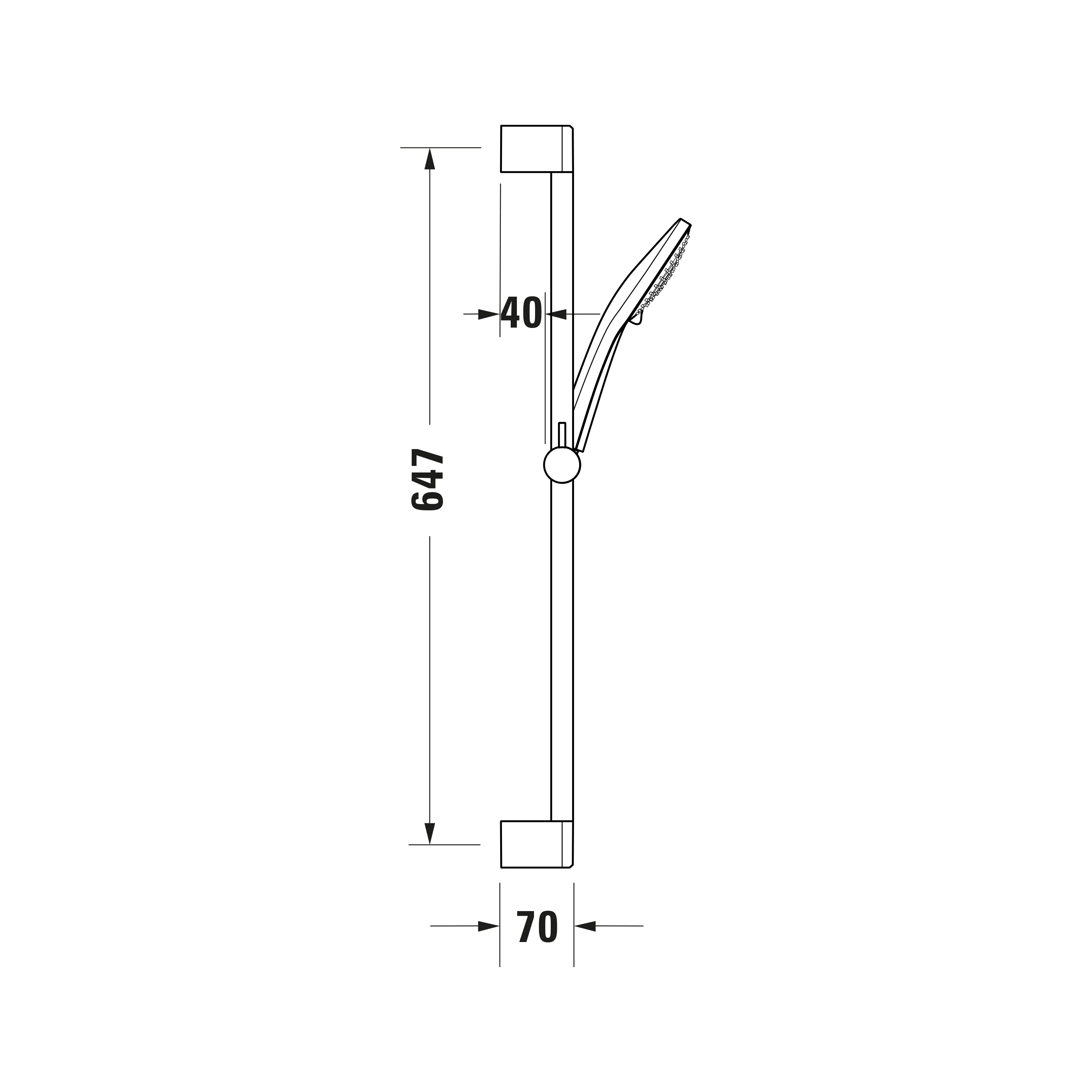 Duravit universal duschset med 3 stråltyper - Image 3